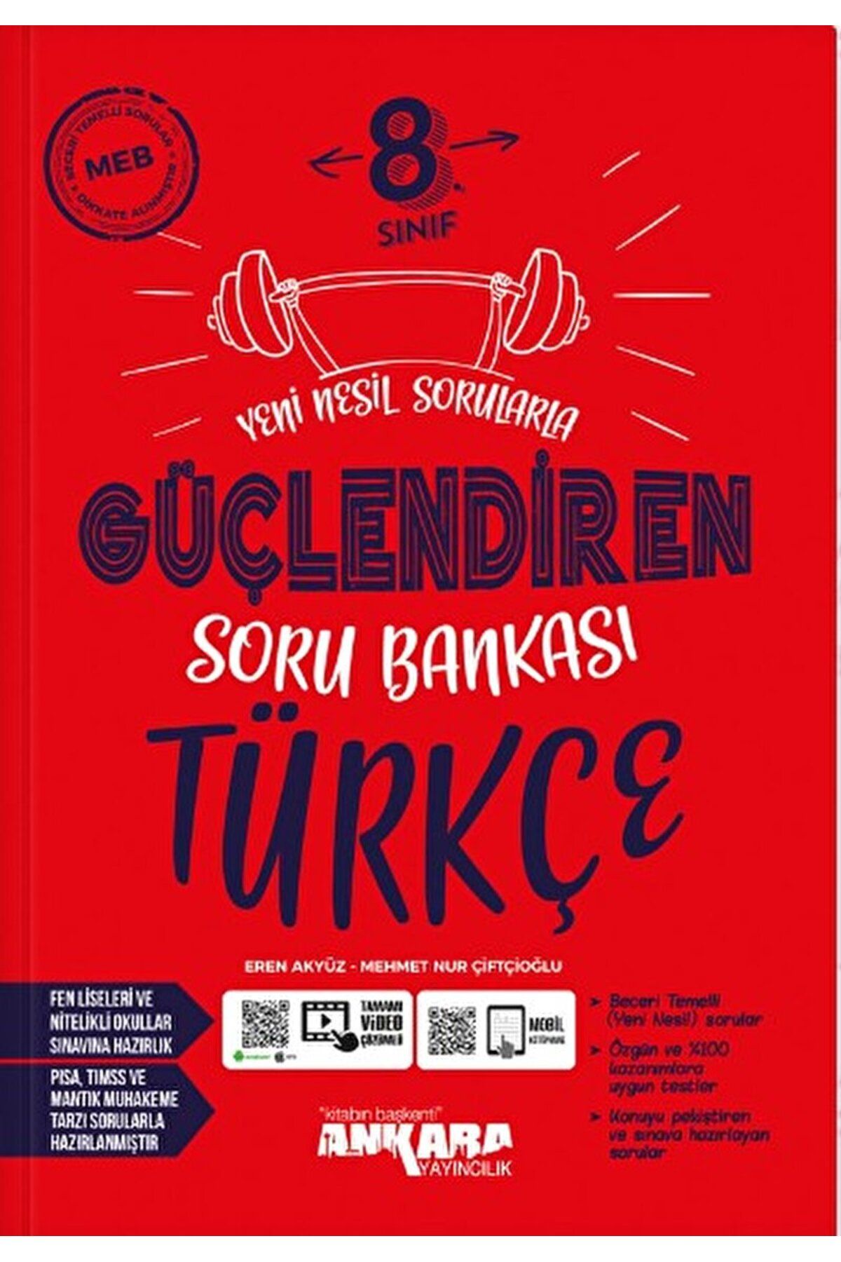 Ankara Yayıncılık 8. Sınıf Türkçe Güçlendiren Soru Bankası / Kolektif / Ankara Yayıncılık / 9786256442603