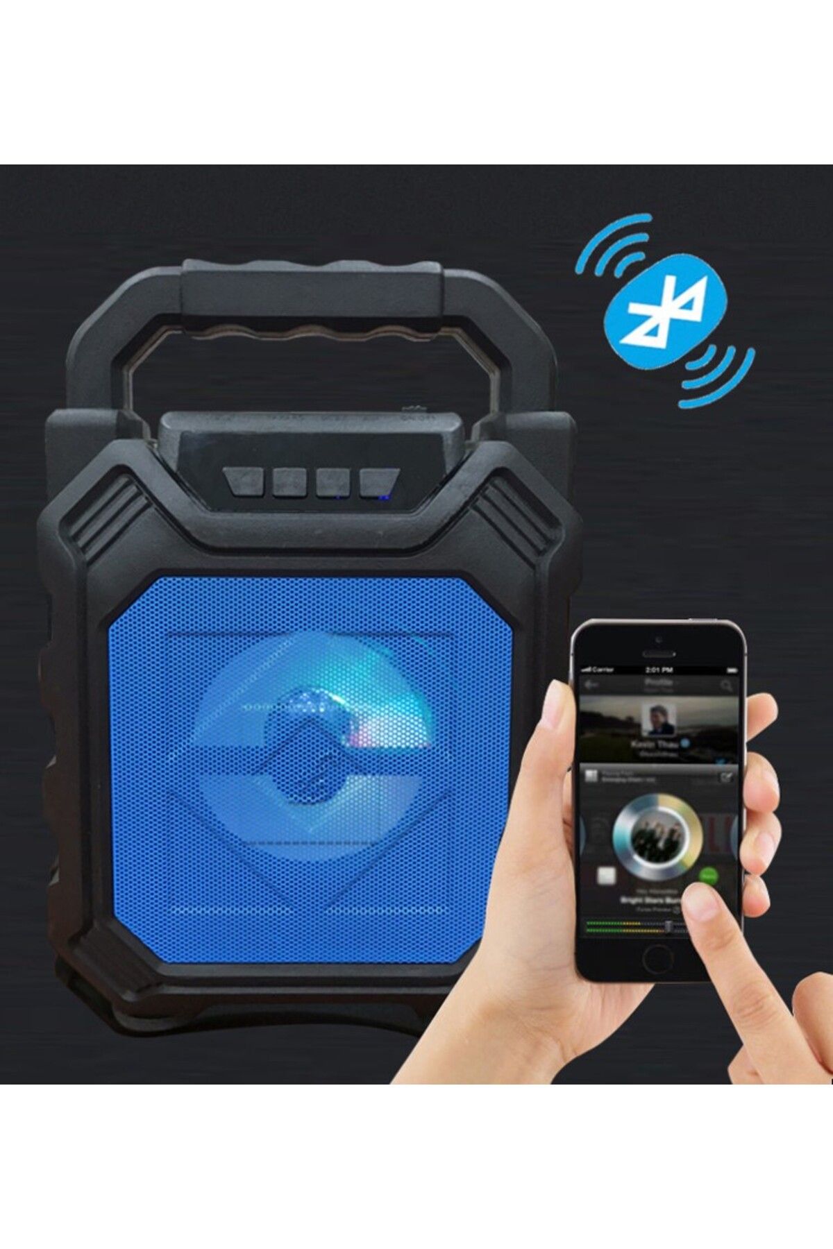 nextbuy Taşınabilir Mp3 Çalar Subwoofer Bluetooth Hoparlör Ses Bombası FM Radyo Wifi Speaker Sistemi