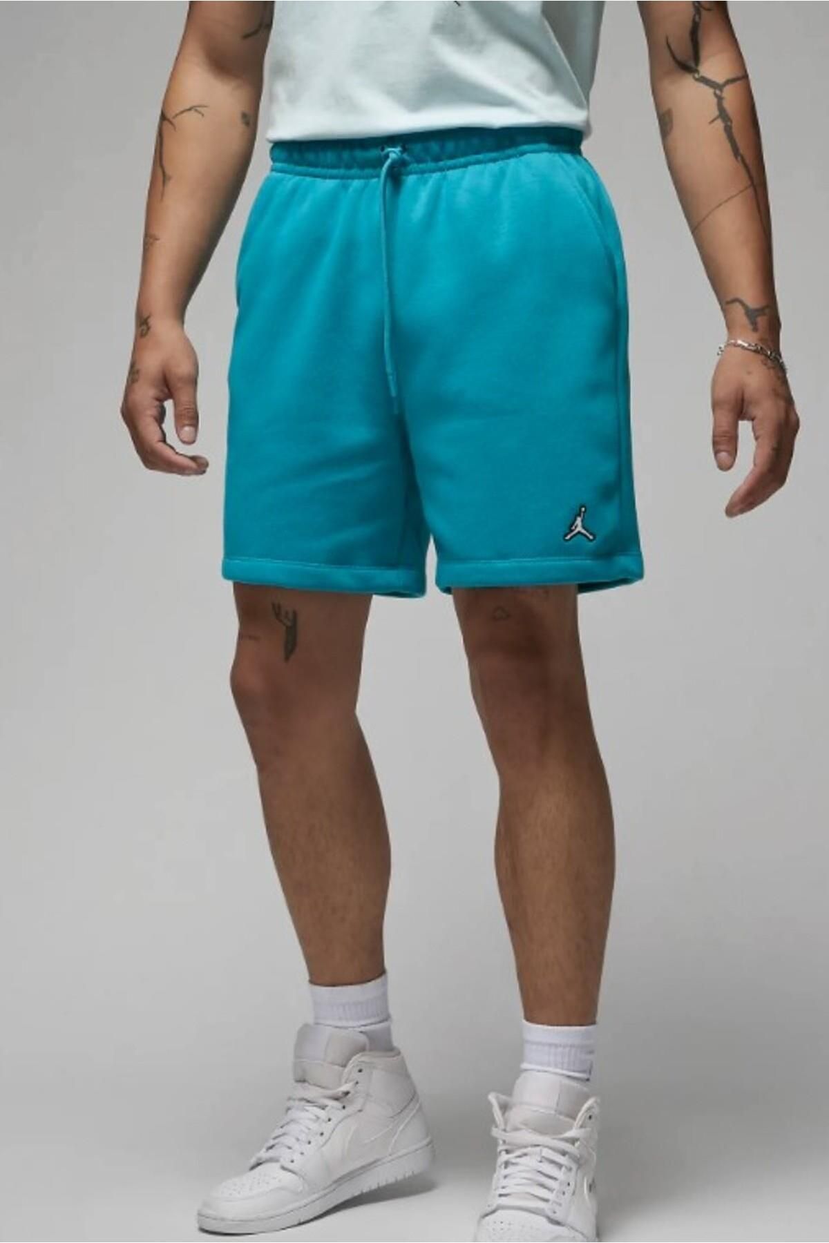 Nike Jordan Brooklyn Fleece Erkek Jumpman Logolu Turkuaz Şort