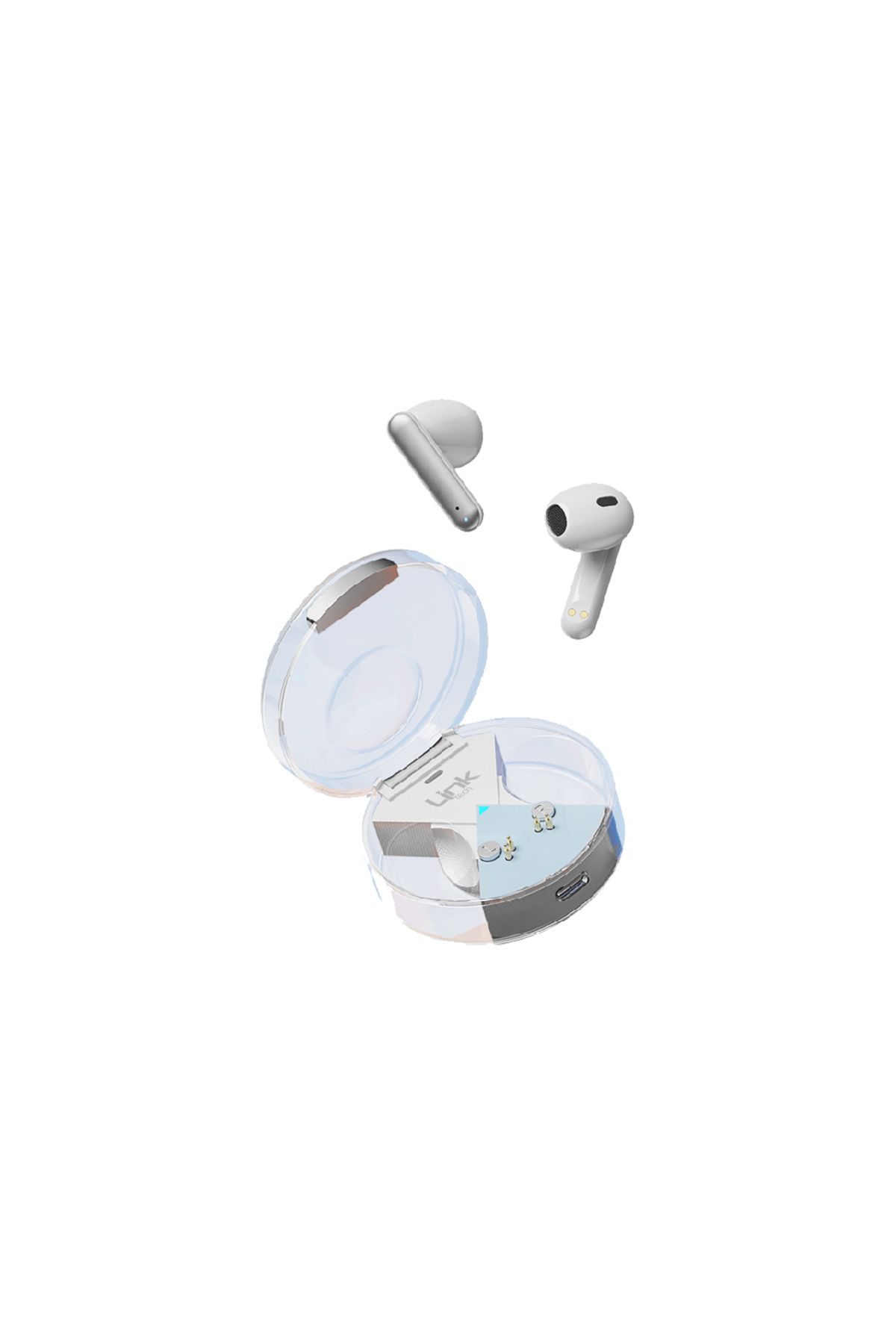 Linktech Link Tech C62 Tws Kablosuz Kulak Içi Bluetooth Kulaklık Şeffaf Tasarım