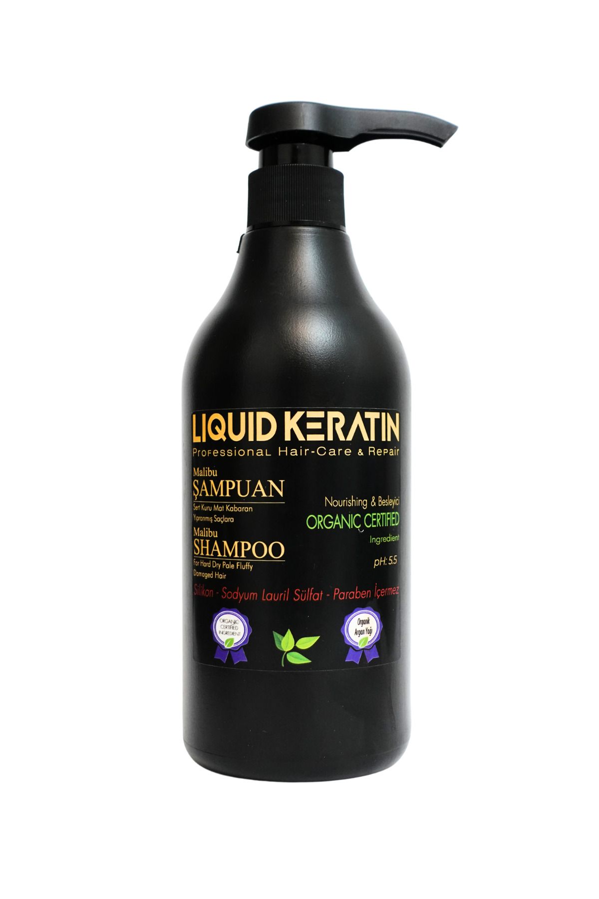Liquid Keratin Kuru Mat Sert Saçlara Malibu Keratin Şampuanı (500ML)