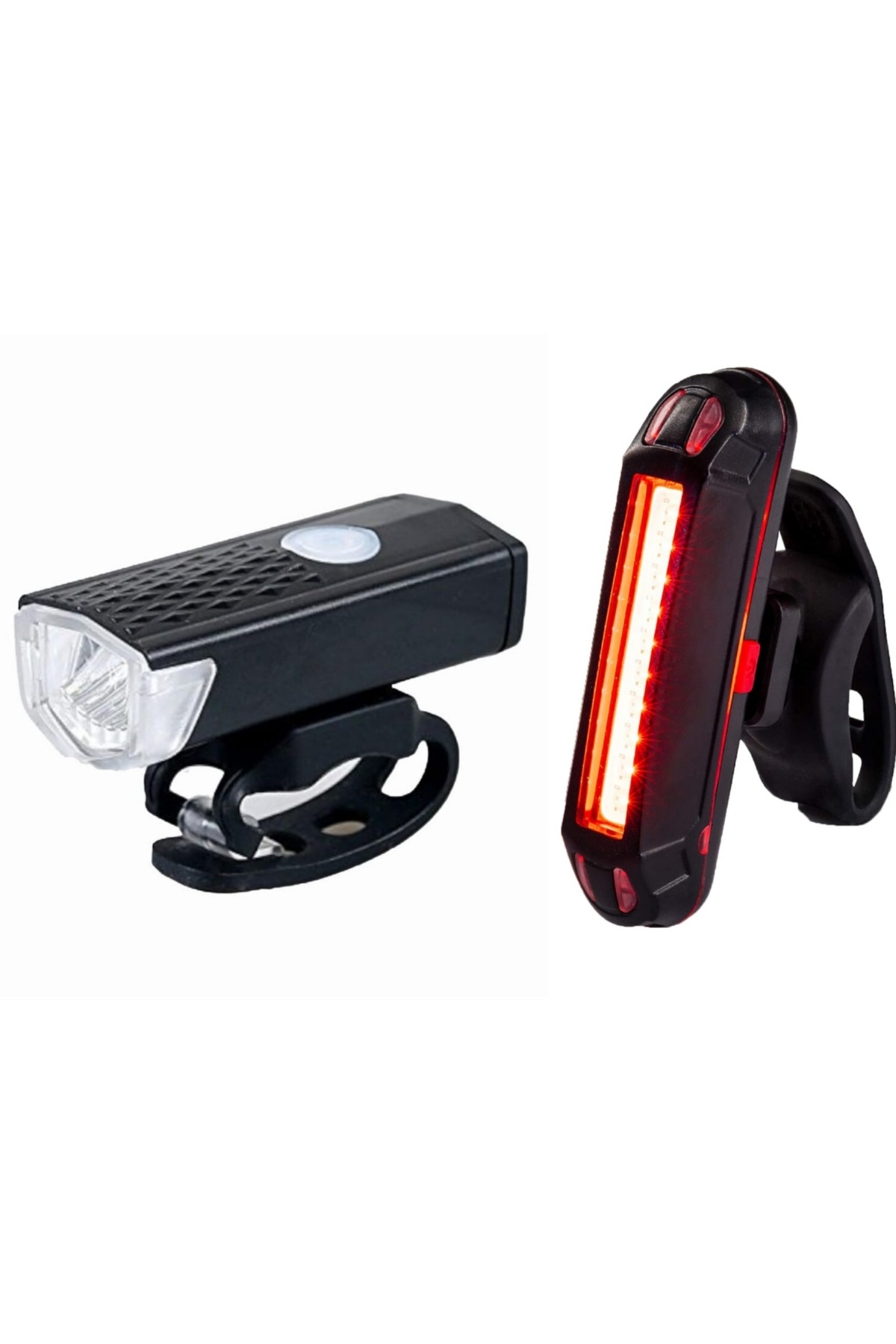 Asroya Su Geçirmez USB Şarj LED Bisiklet Farı BL-22 - Ön Far Arka Işık Seti