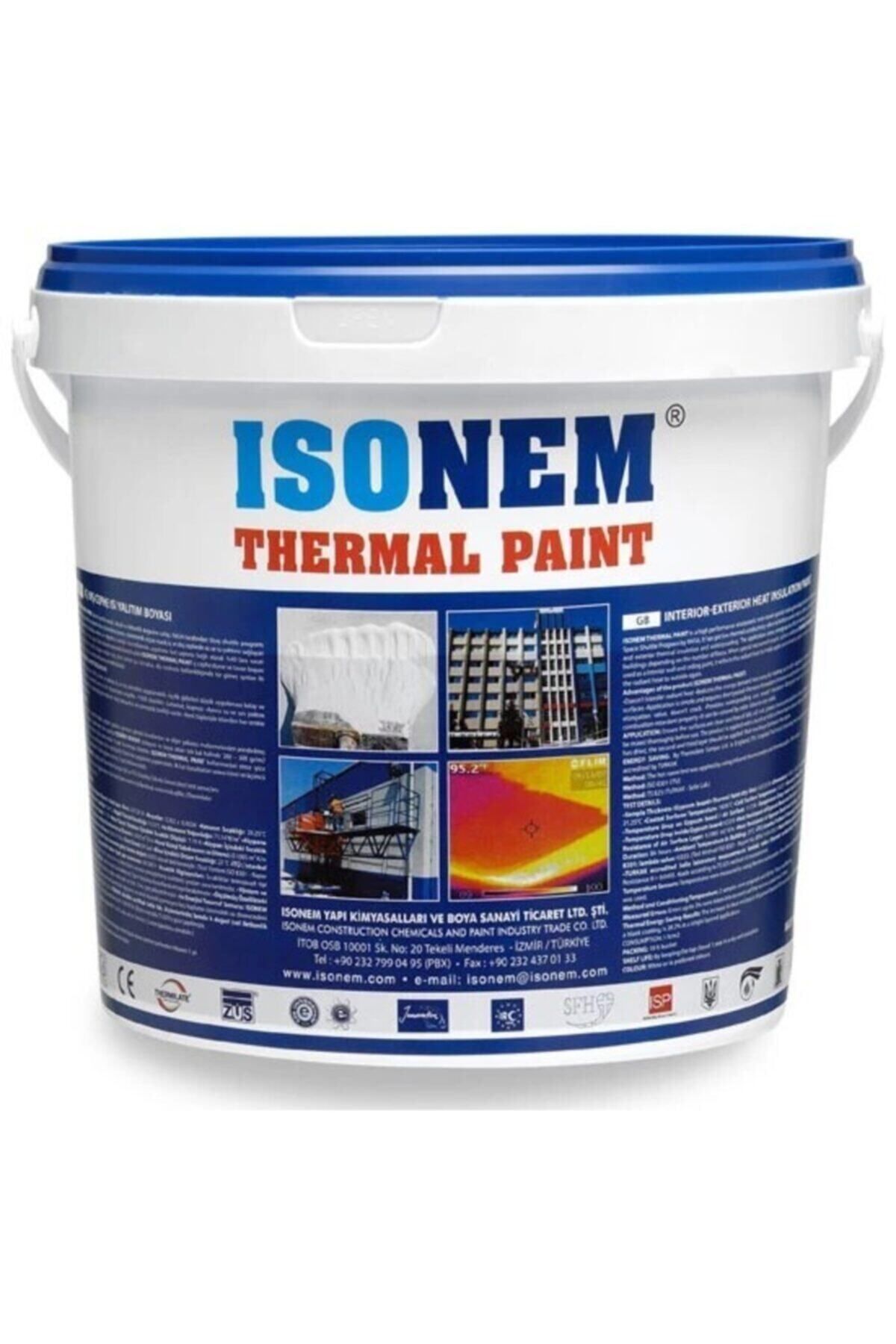Isonem Thermal Paint Iç - Dış Cephe Yalıtım Boyası Beyaz 18 Kg