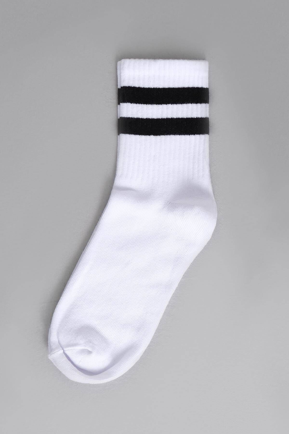Addax Çizgili Soket Çorap ÇRP01