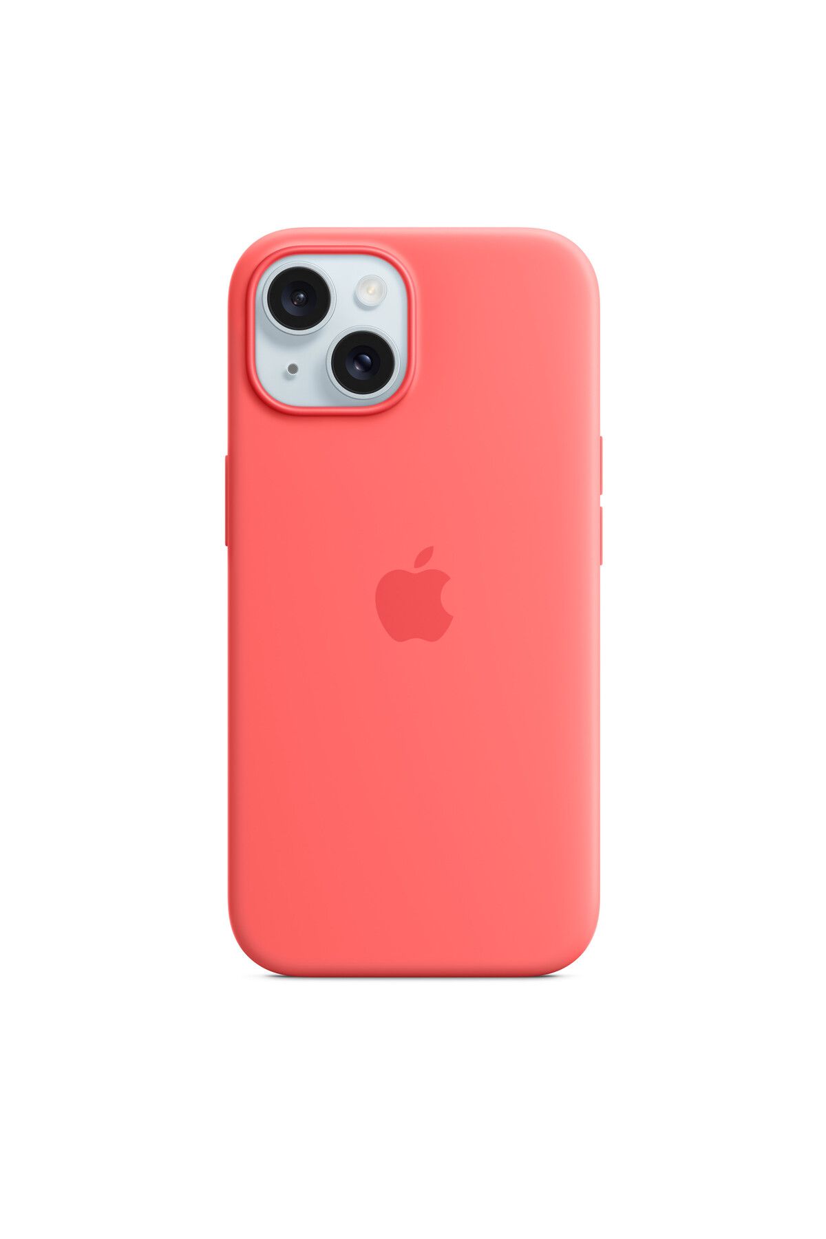 Apple iPhone 15 için MagSafe özellikli Silikon Kılıf - Guava