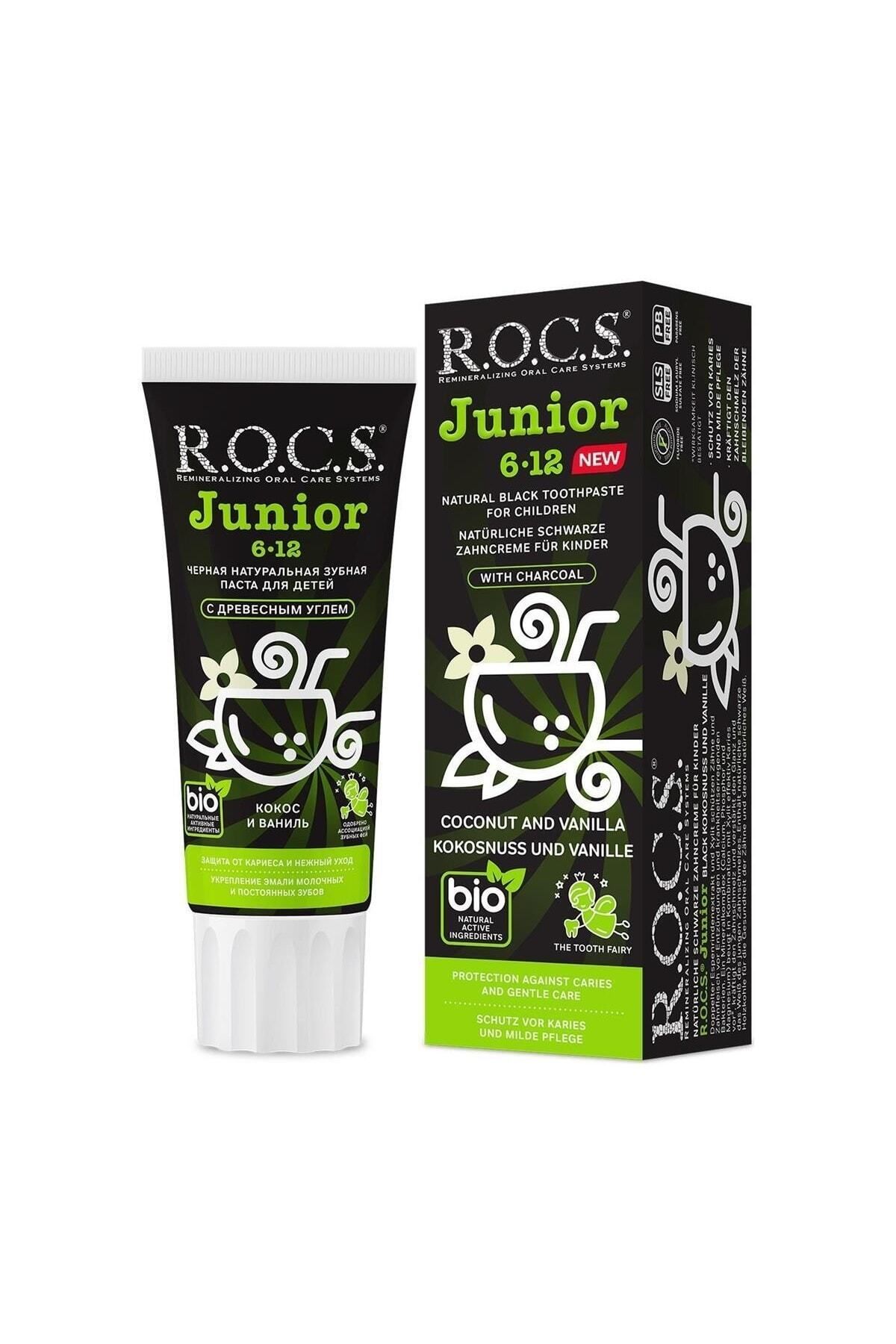 R.O.C.S. Rocs Junior 6-12 Yaş Diş Macunu Florürsüz (yutulabilir) – Hindistan Cevizi Ve Vanilya 60ml