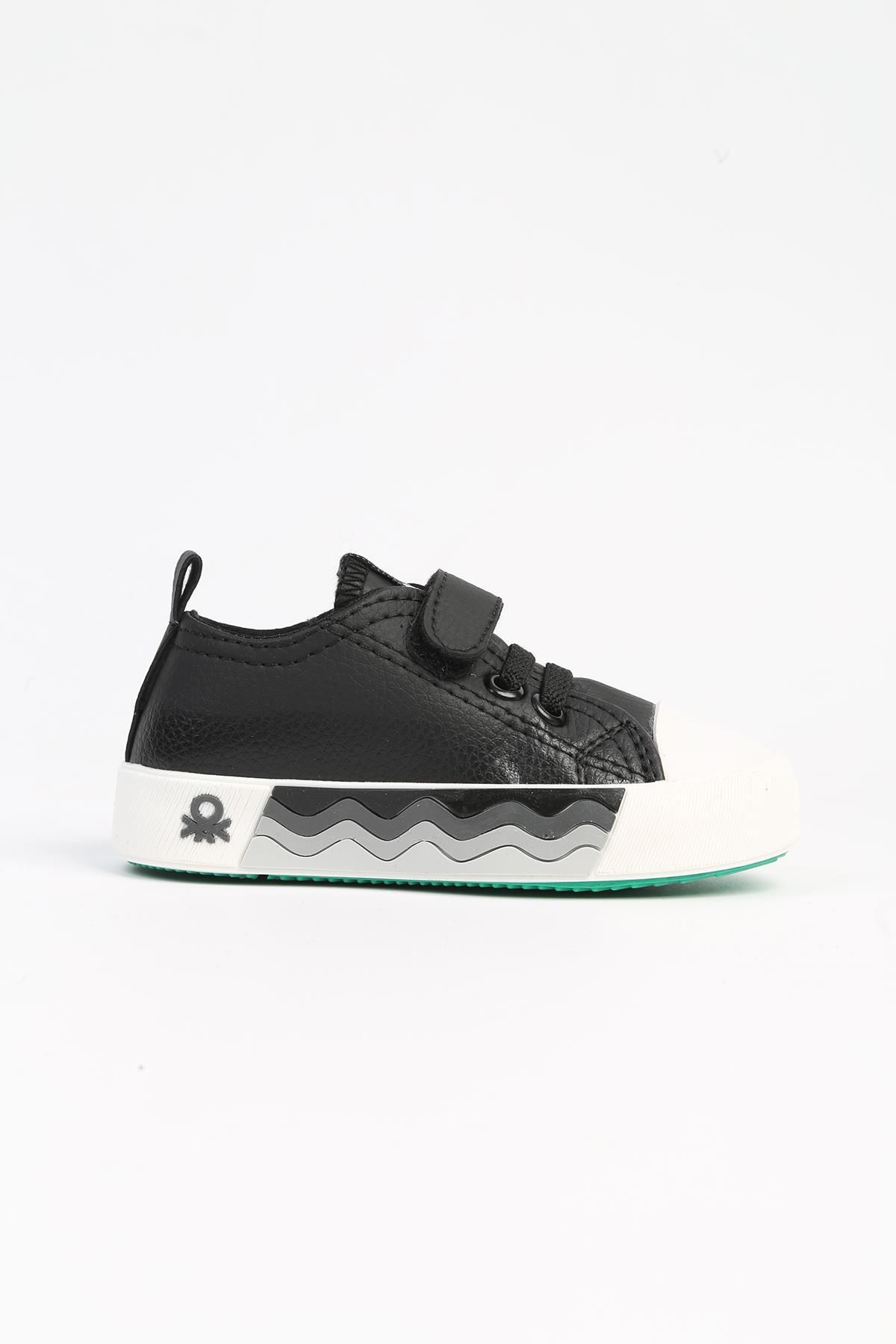Benetton ® | BN-31136 - 3394 Siyah Beyaz - Çocuk Spor Ayakkabı
