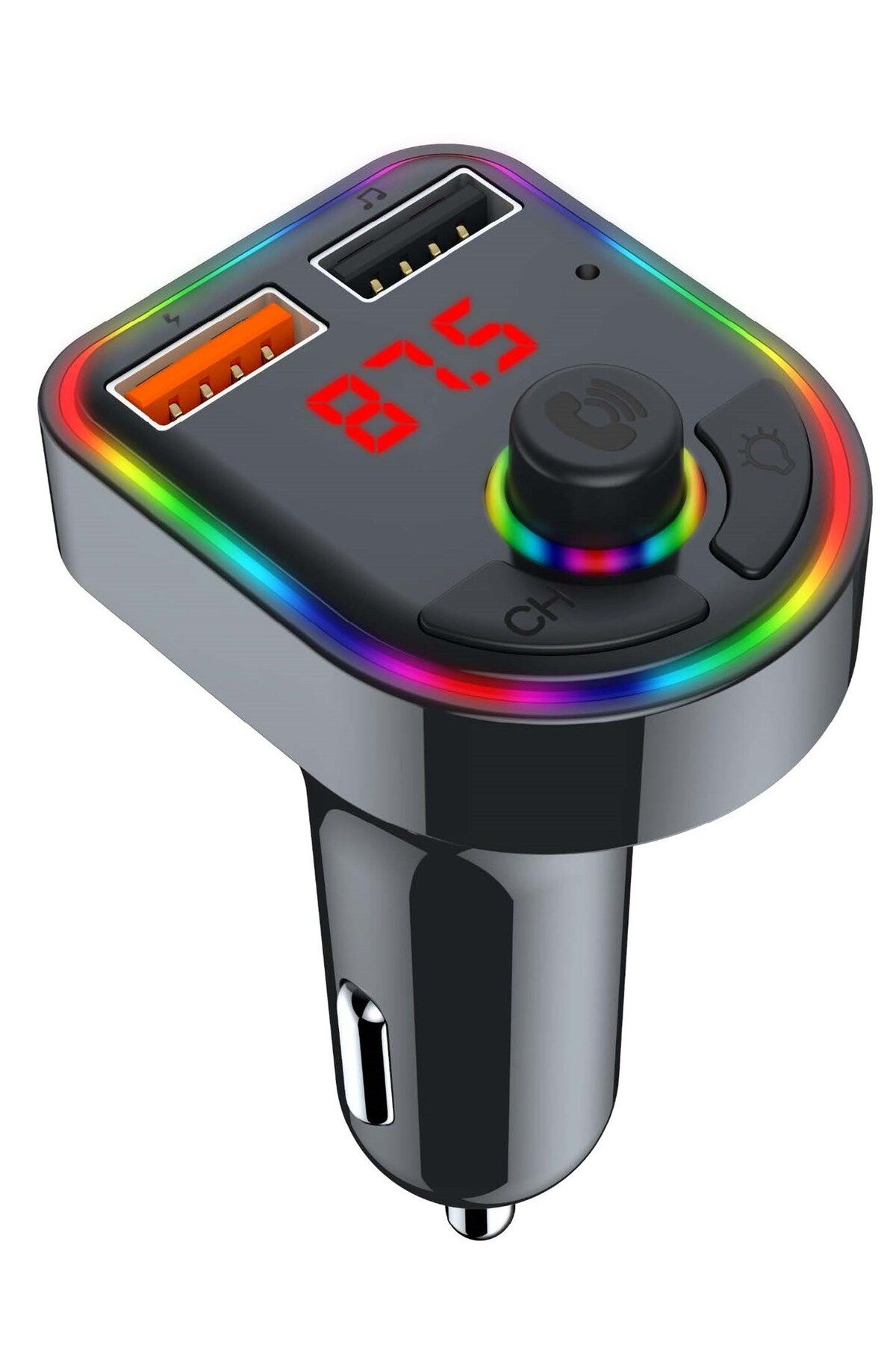 Concord C-616 Rgb Işıklı 2.1 A Şarj USB & TF Girişi Bluetooth 5.1V Fm Transmitter