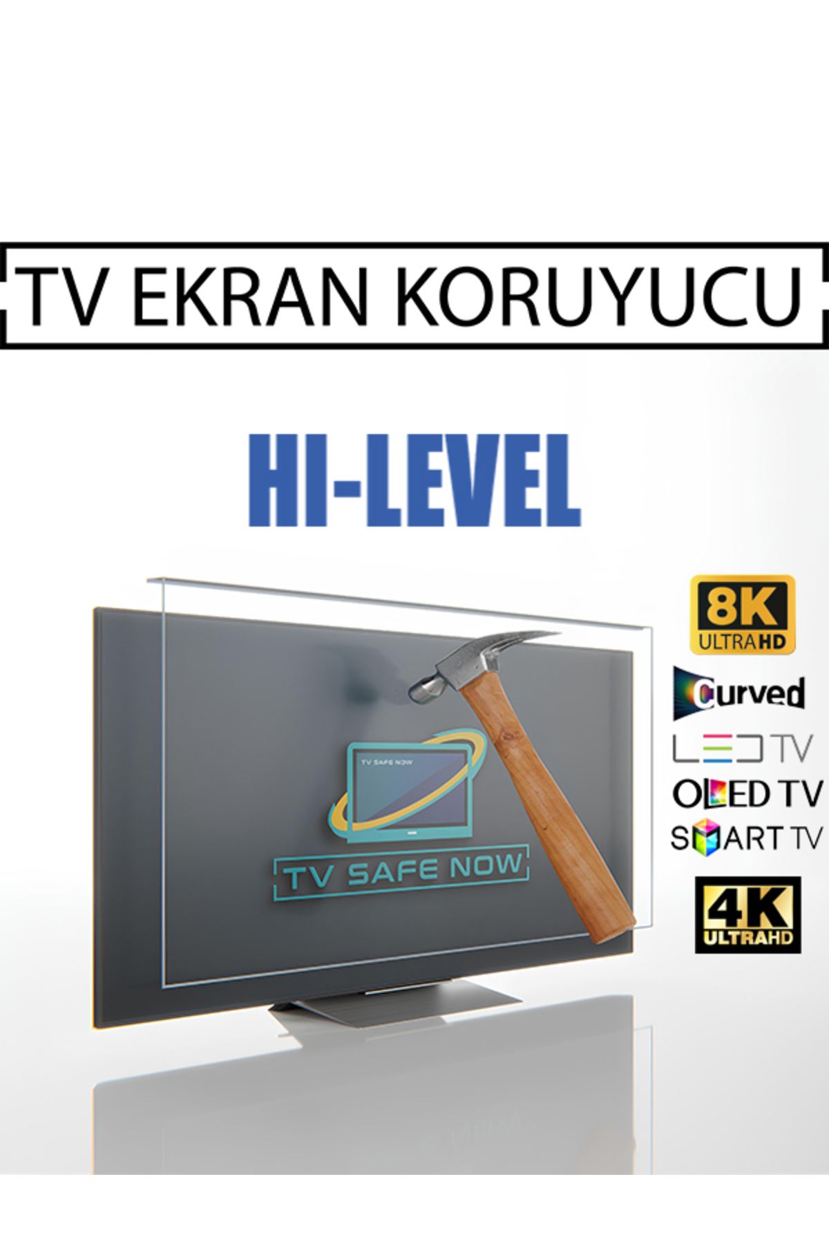 TVSAFENOW Hi Level 88'' Inç 223 Ekran Televizyonlar Için Uyumlu Tv Ekran Koruyucu