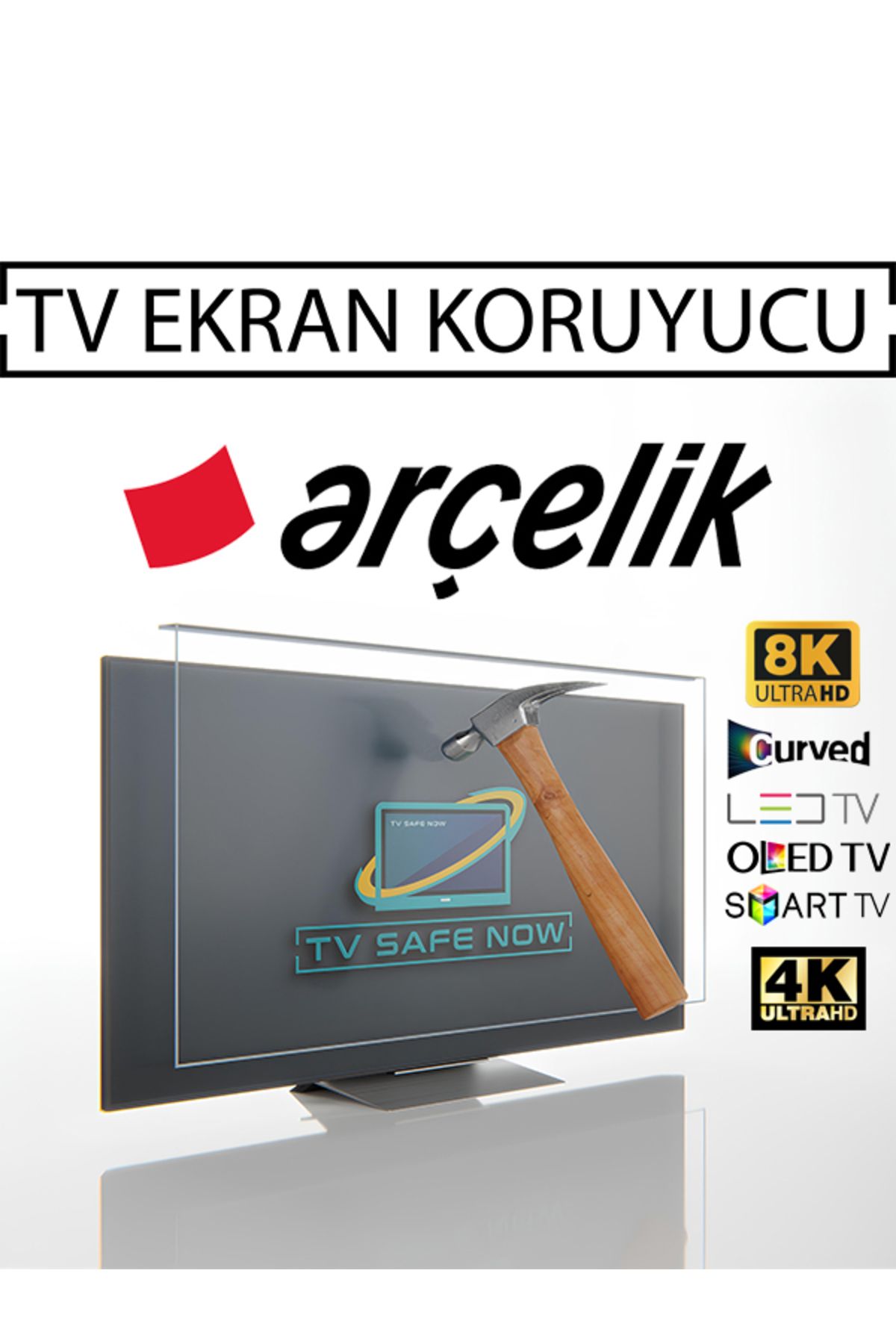 TVSAFENOW Arçelik 55'' Inç 140 Ekran Televizyonlar Için Uyumlu Tv Ekran Koruyucu