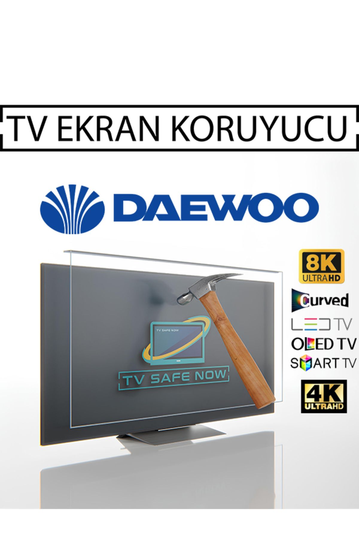 TVSAFENOW Daewoo 75'' Inç 190 Ekran Televizyonlar Için Uyumlu Tv Ekran Koruyucu