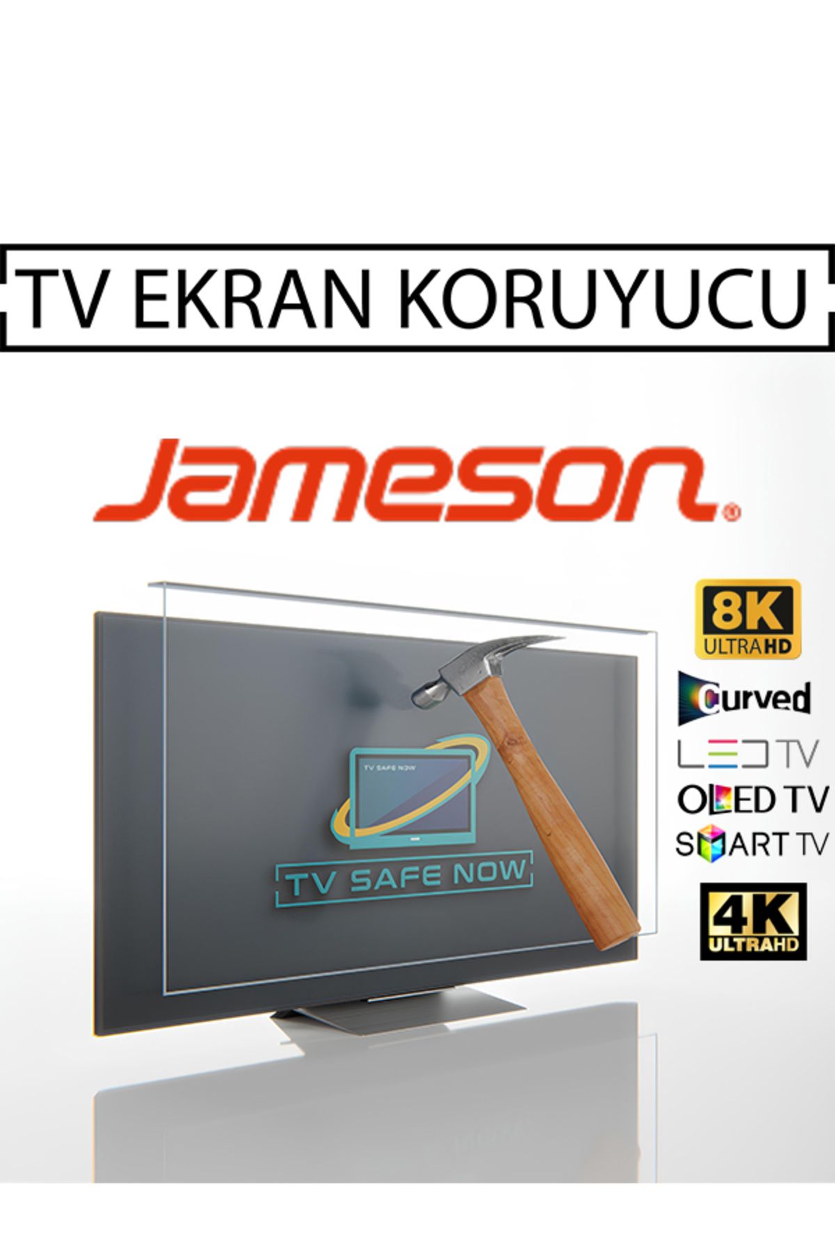 TVSAFENOW Jameson 88'' Inç 223 Ekran Televizyonlar Için Uyumlu Tv Ekran Koruyucu