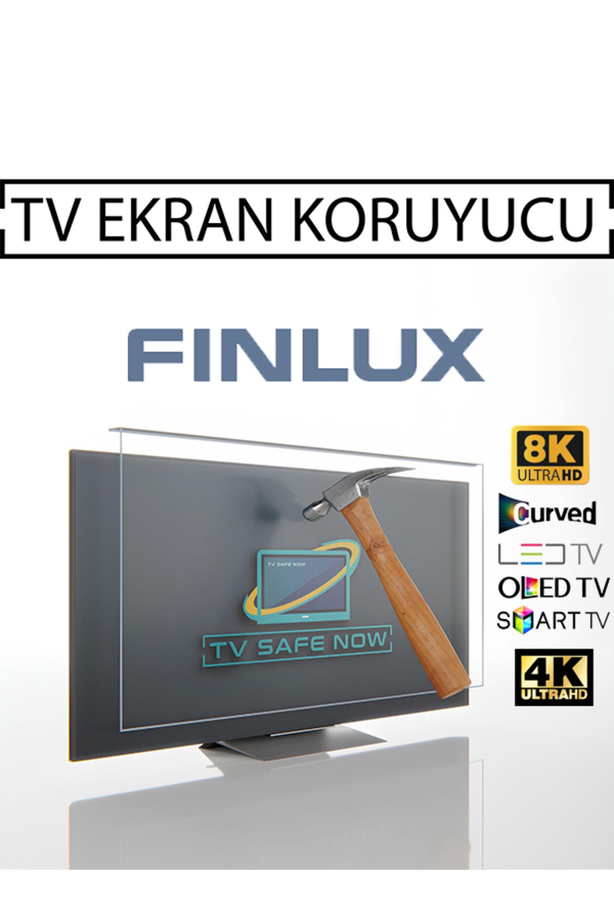 TVSAFENOW Finlux 75'' Inç 190 Ekran Televizyonlar Için Uyumlu Tv Ekran Koruyucu