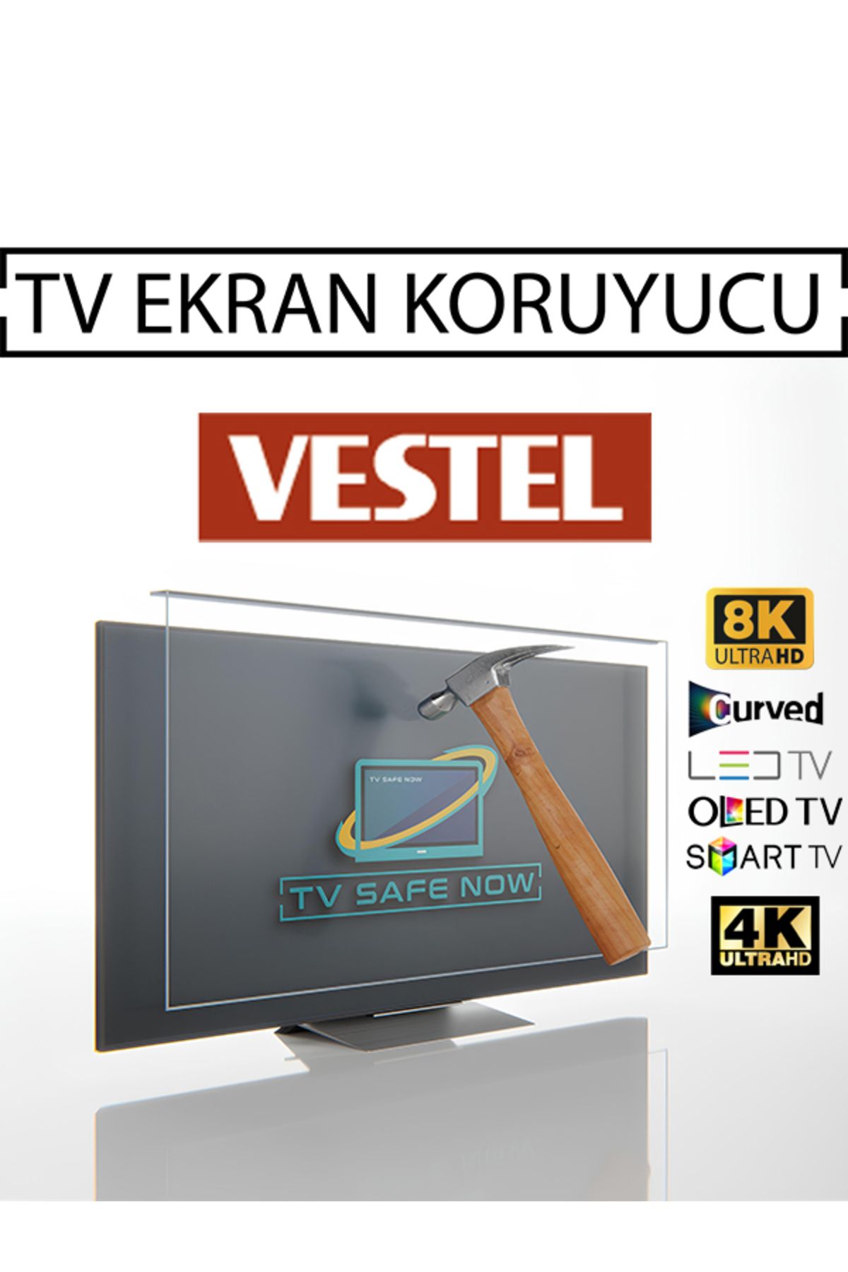 TVSAFENOW Vestel 65'' Inç 165 Ekran Televizyonlar Için Uyumlu Tv Ekran Koruyucu