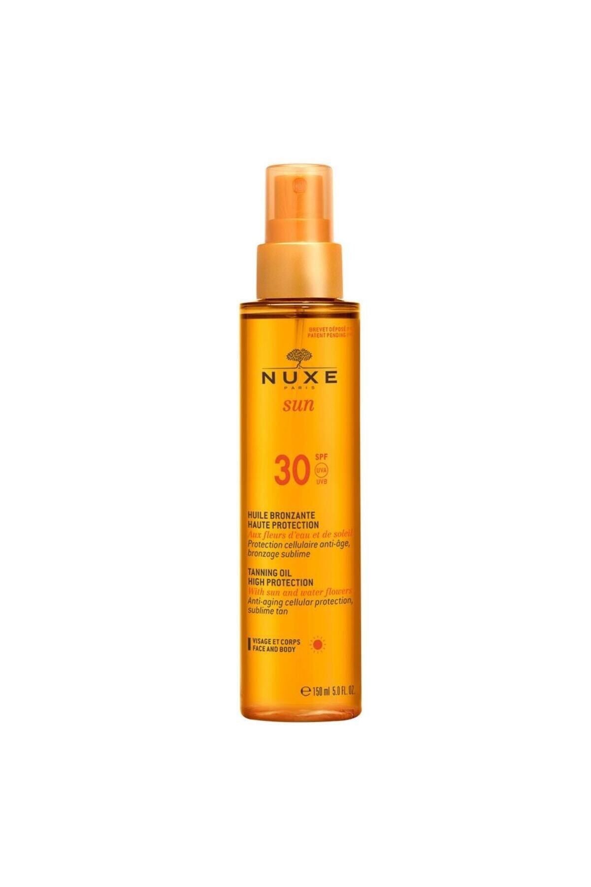 Nuxe Sun Huile Bronzante SPF30 Bronzing Face and Body Oil 150ml Shooting165