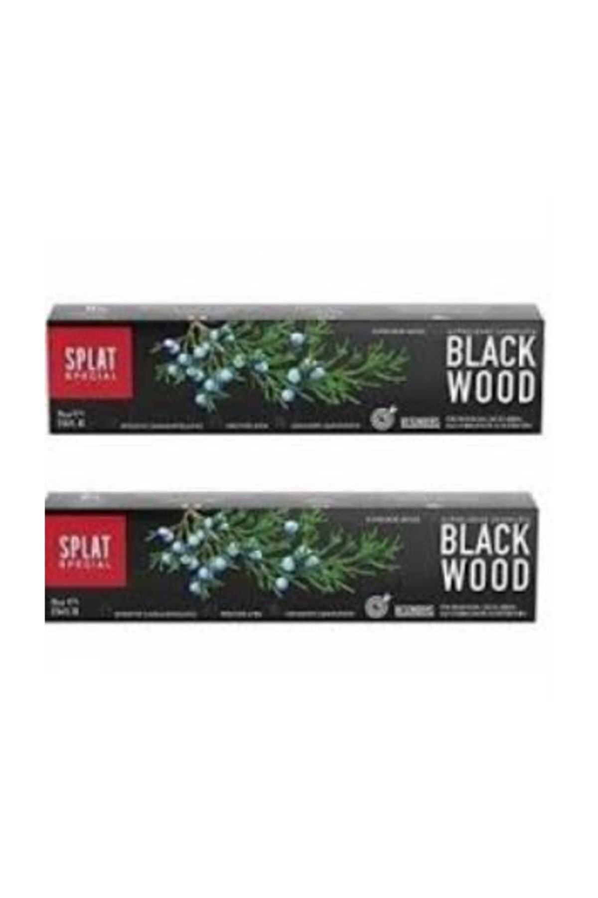 Splat Blackwood Siyah Beyazlatıcı Diş Macunu 2'li 75ml + 75ml
