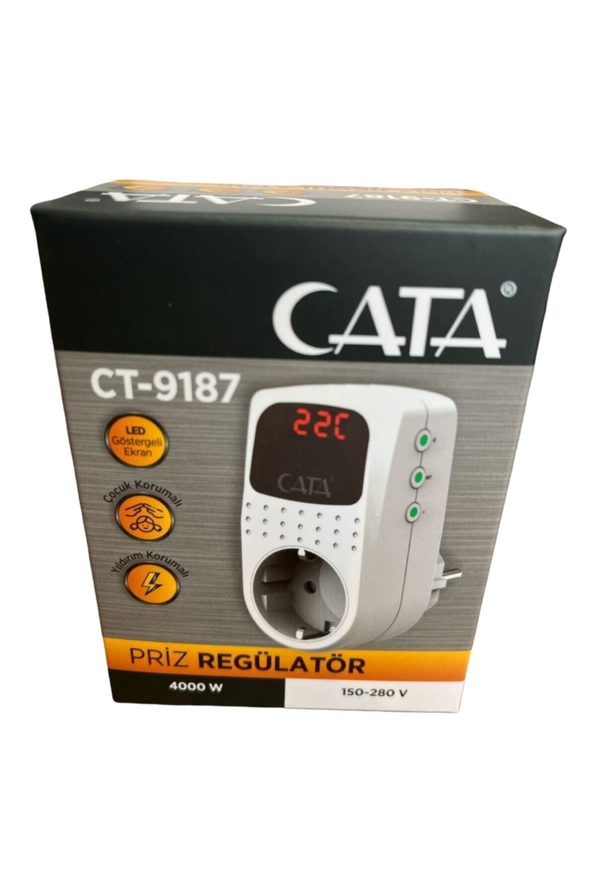 Cata Ct 9187 Akım Korumalı Priz Regülatör Ct-9187