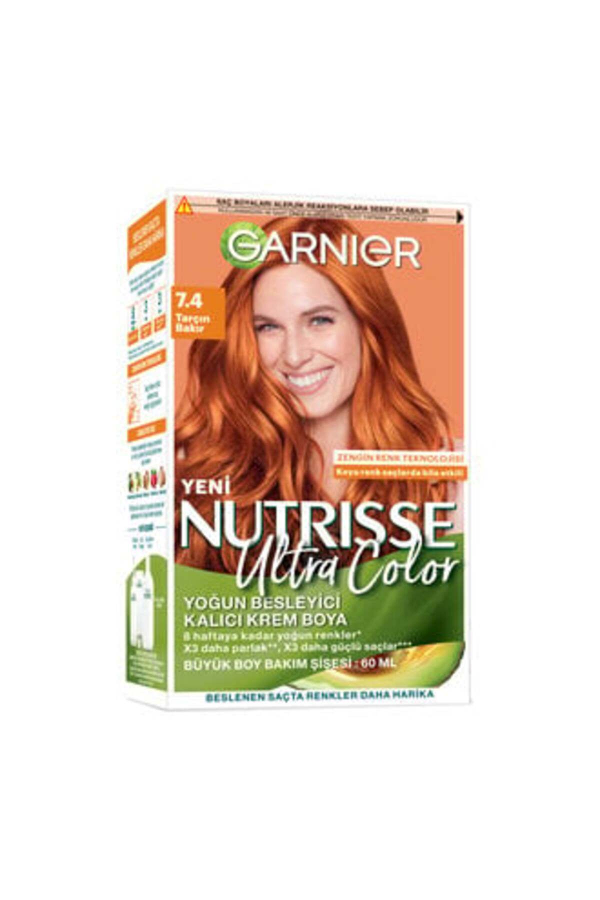 Garnier Nutrisse Ultra Color Saç Boyası 7.4 Tarçın Bakır ( 1 ADET )