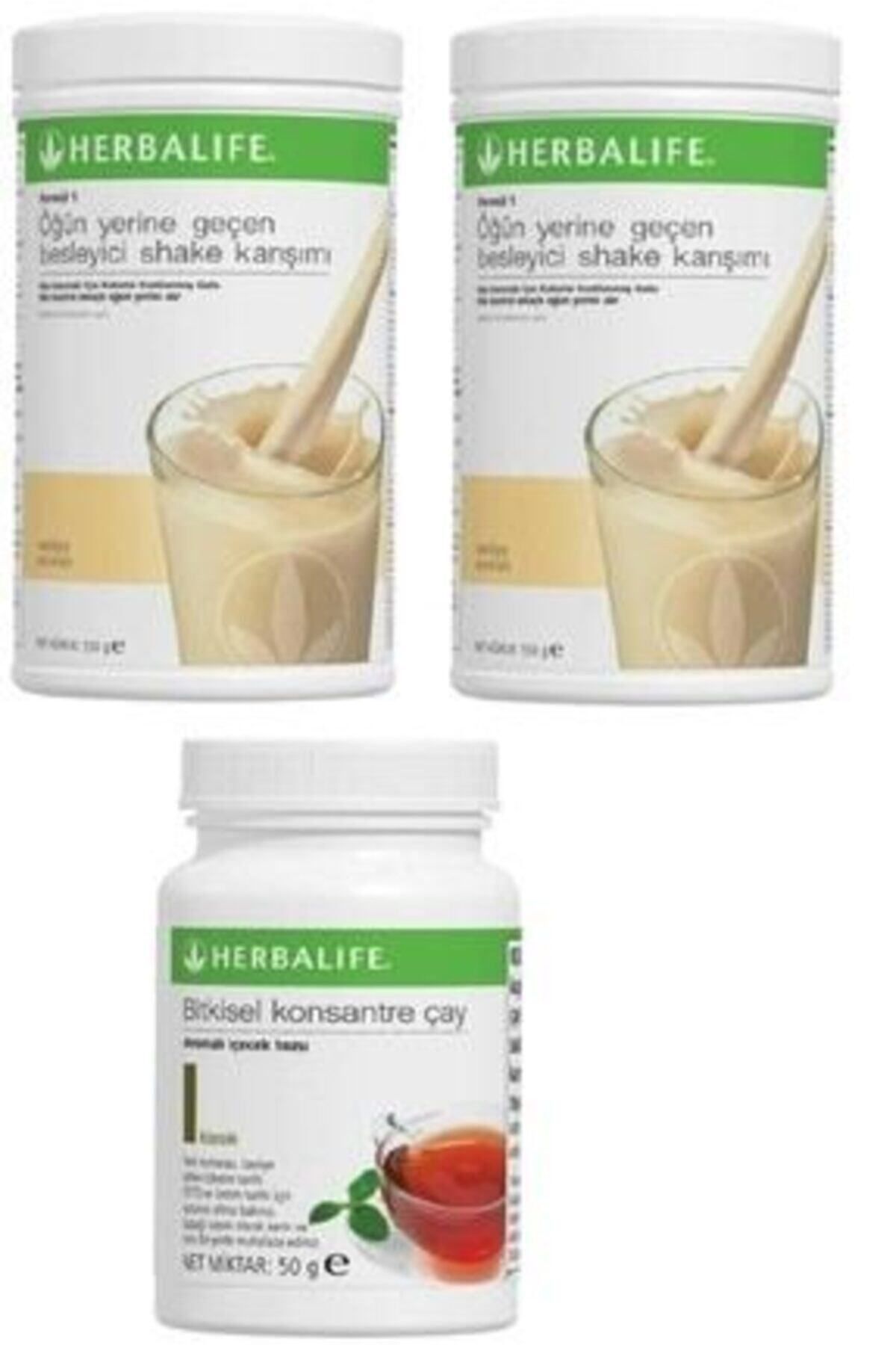 Herbalife Formül 1 Öğün Yerine Geçen Besleyici Shake Karışımı Vanilya Aromalı + Bitkisel Konsantre Çay Klasik