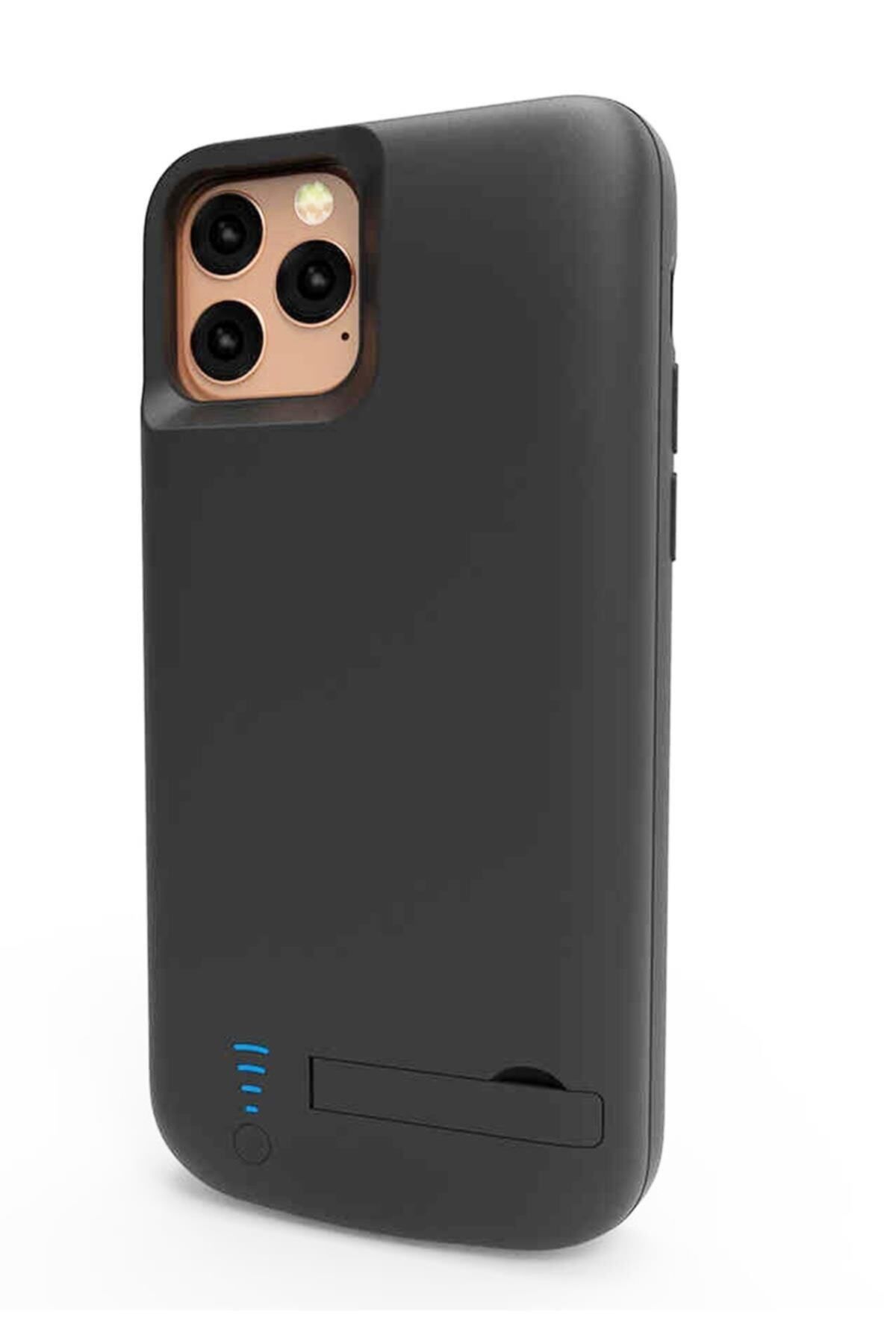 Dolia Iphone 13 Pro Max Uyumlu Şarjlı Kılıf Standlı Powerbank 6000 Mah