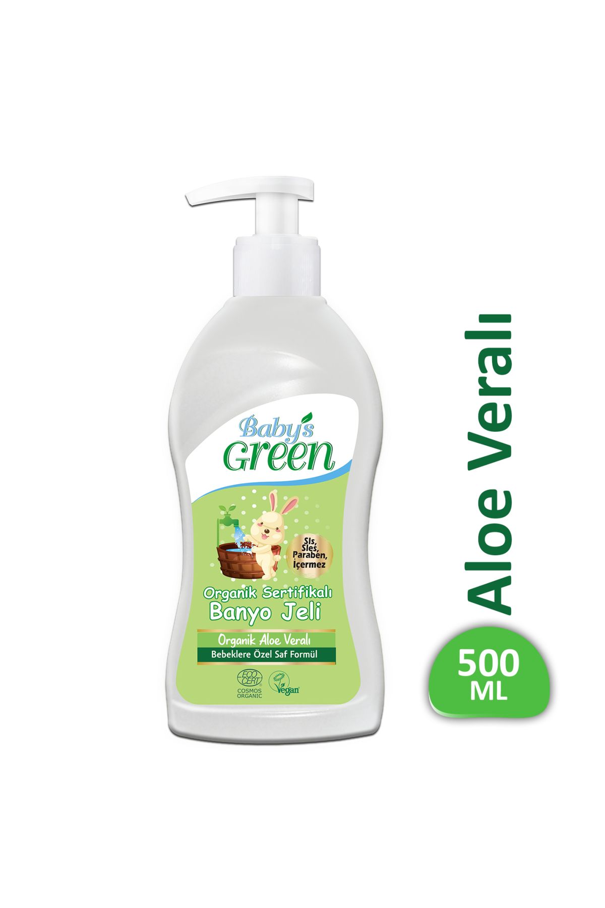 Baby's Green Organik Aloe Veralı Banyo Jeli 500ml EcoCosmos