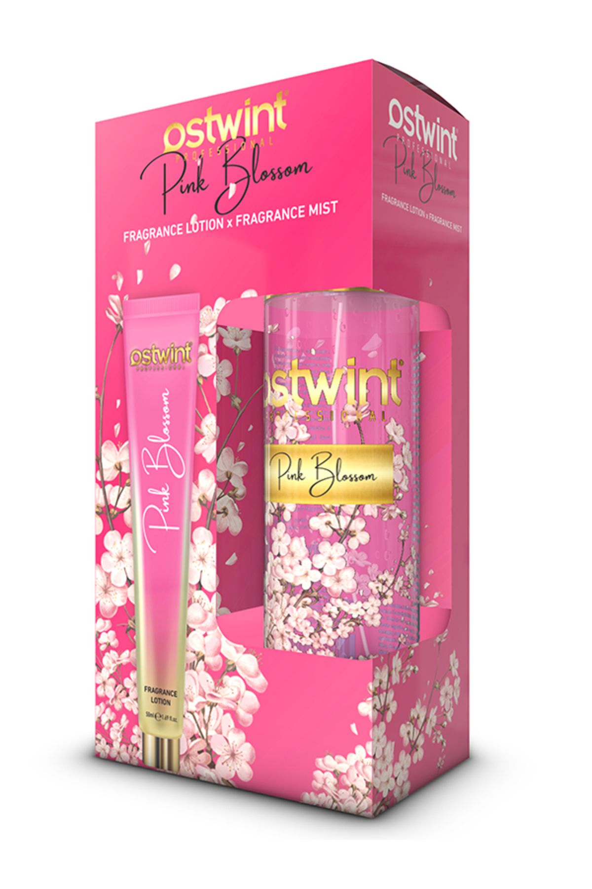 Ostwint Fragrance Mist Pink Blossom 200 Ml + Body Lotion Set