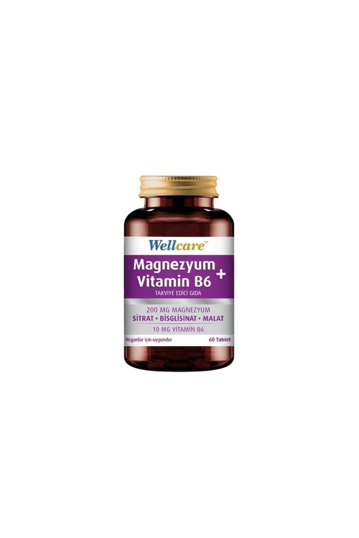 Wellcare Magnezyum + Vitamin B6 Içeren Takviye Edici Gıda 60 Tablet