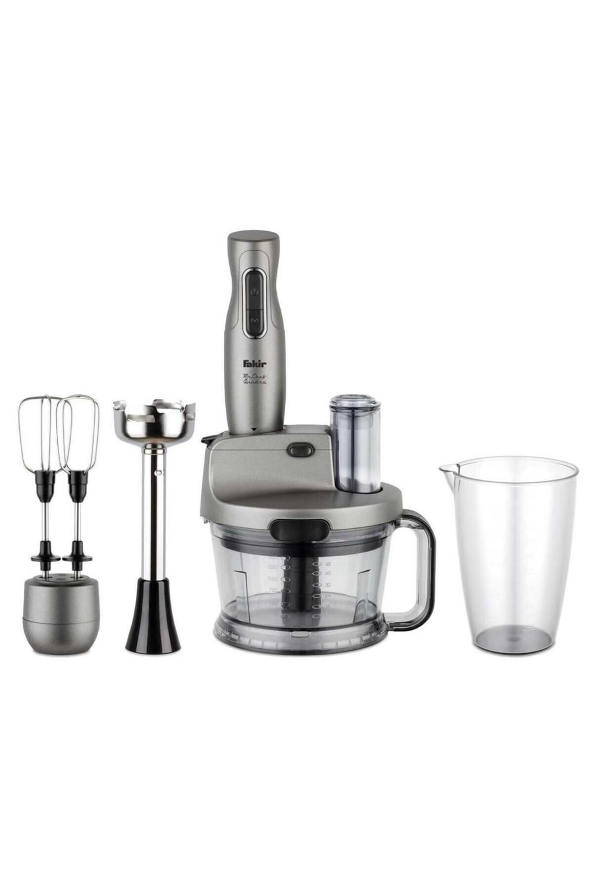 Fakir Mr Chef Quadro Blender Seti Antrasit Yüksek Performans Turbo Özellikli 4 Bıçaklı