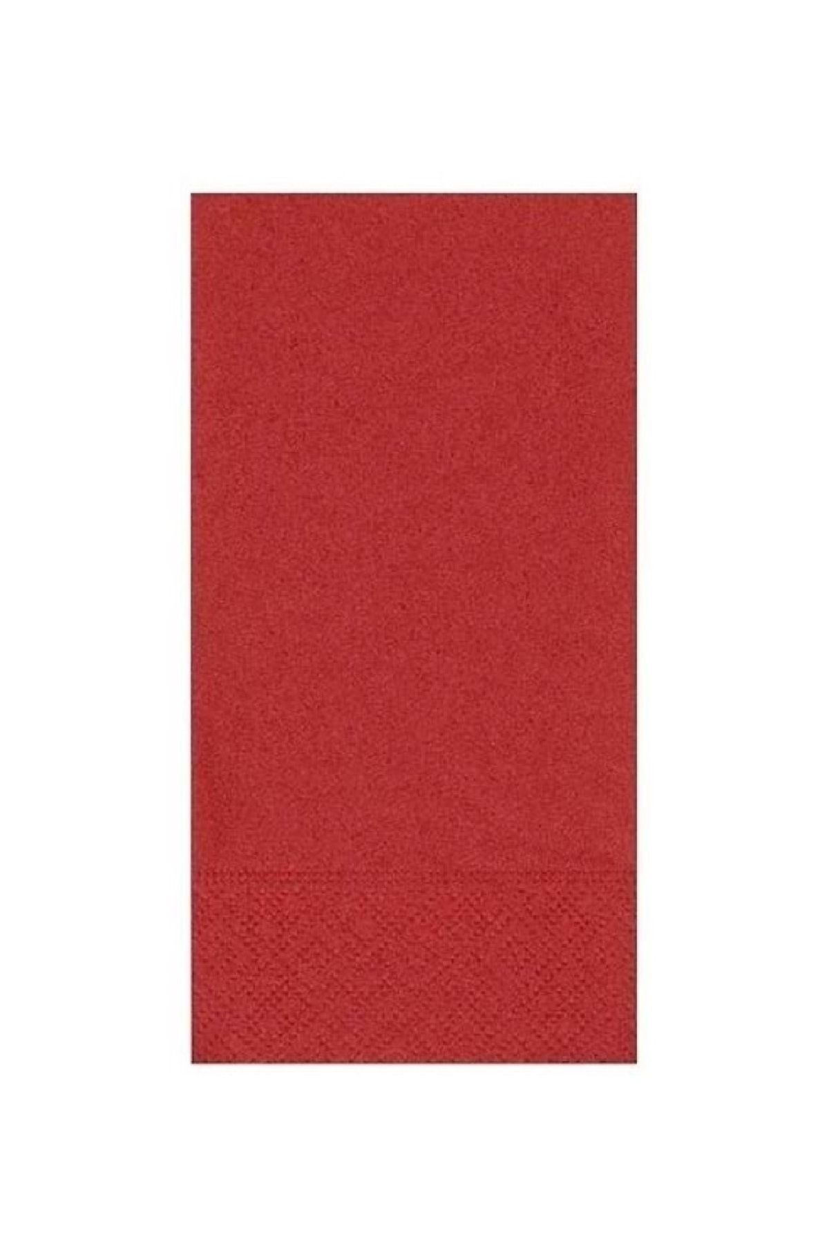 NapkinStore Kırmızı Peçete 20'li Paket 33x33 1/8 Çift Katlı
