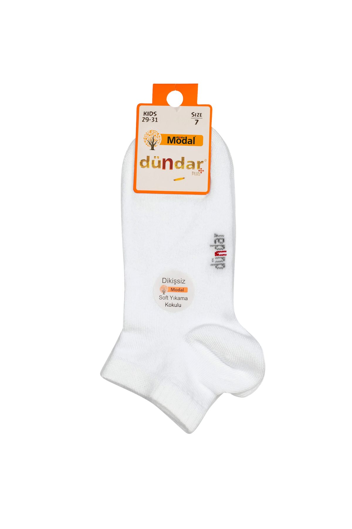 Dündar Çocuk Beyaz Modal 6'Lı Patik Çorap