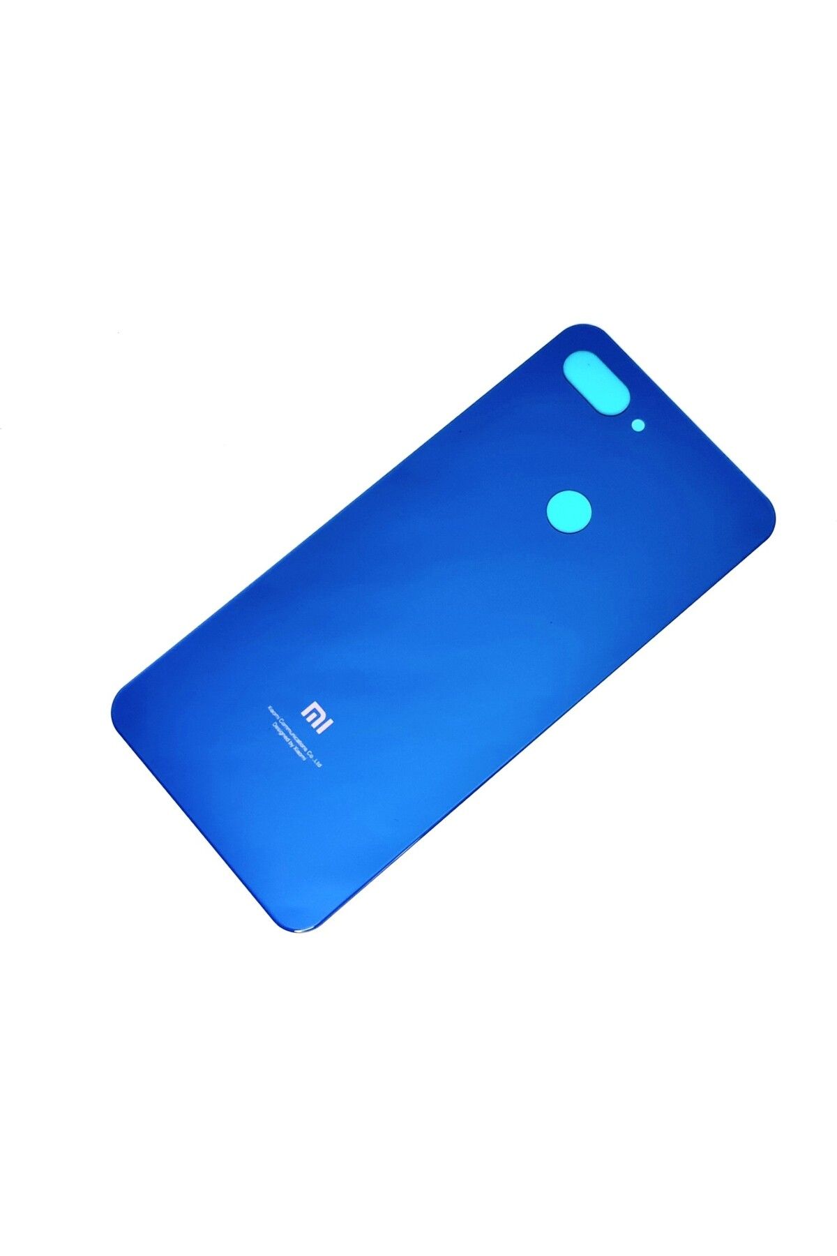 OEM Mi 8 Lite Arka Kapak Batarya Pil Kapağı (Cam) Mavi