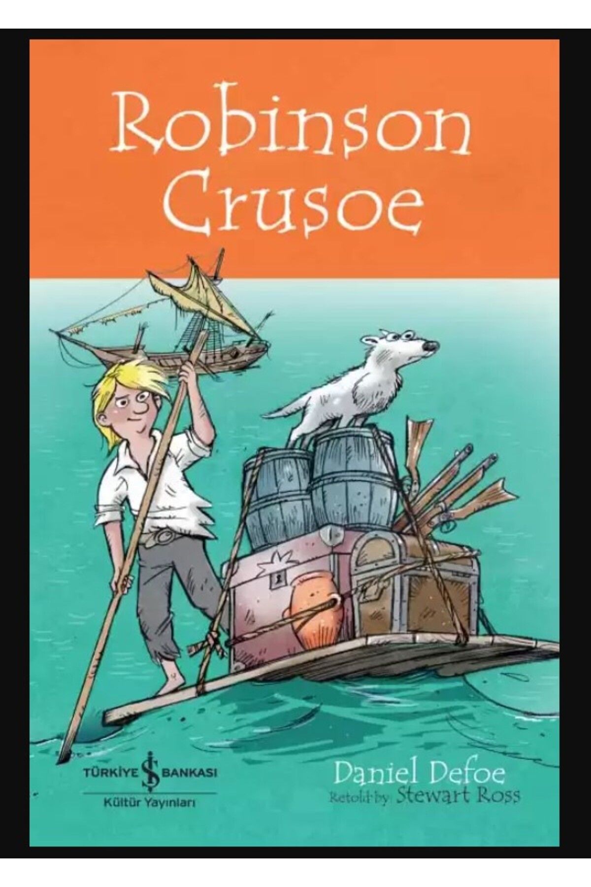 Türkiye İş Bankası Kültür Yayınları Robinson Crusoe - İngilizce Çocuk Okuma Kitabı