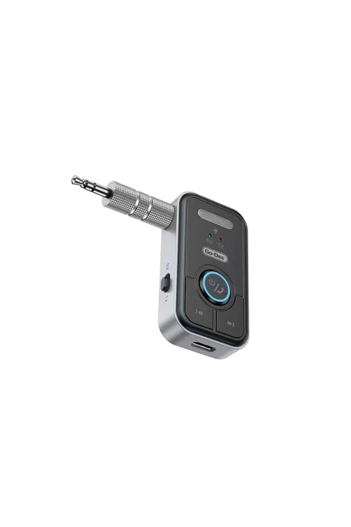 Go-Des Kablosuz Ses Alıcı Aux Girişli Bluetooth Receiver Go Des GD-BT206 Bluetooth Adaptör V5.3