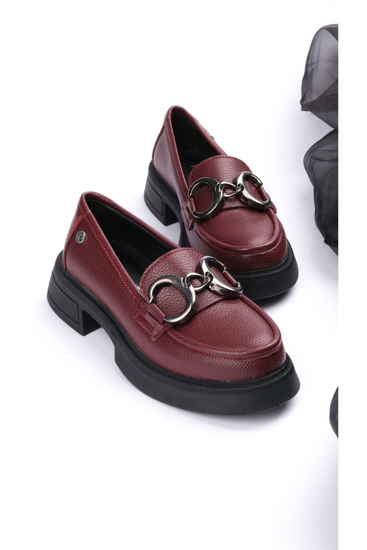 Pierre Cardin Pc-52650-3441 Bordo - Kadın Loafer