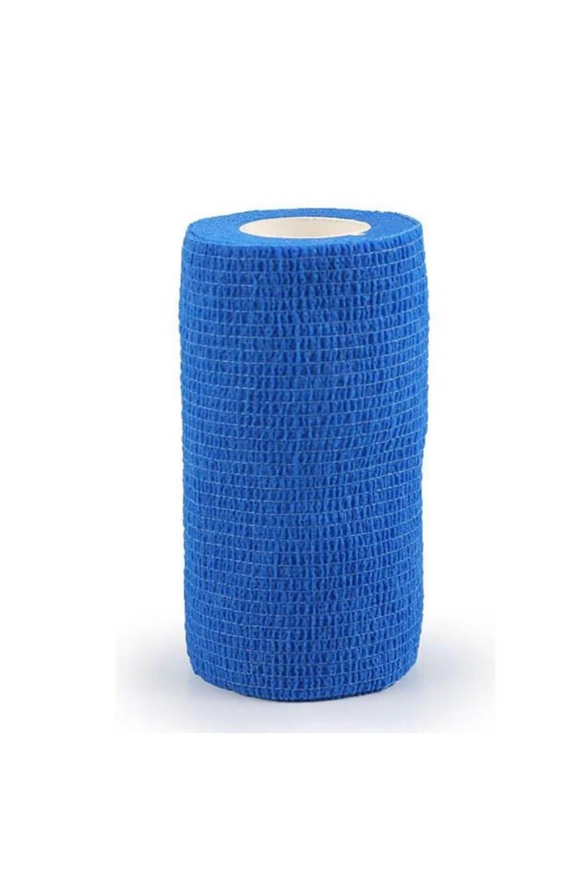 sayberk Kendinden Yapışkanlı Elastik Bandaj 10 x 4,5 cm Mavi Renk