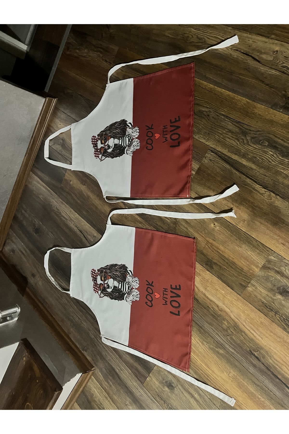 KAGİ Lesi çift mutfak önlüğü