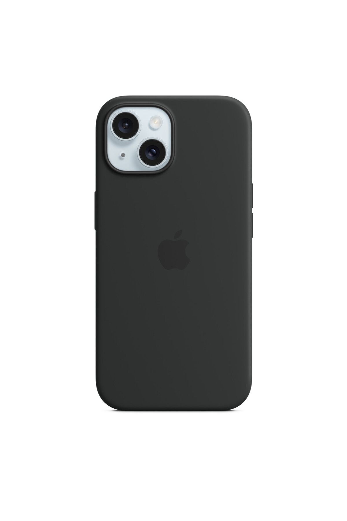 Apple iPhone 15 için MagSafe özellikli Silikon Kılıf - Siyah