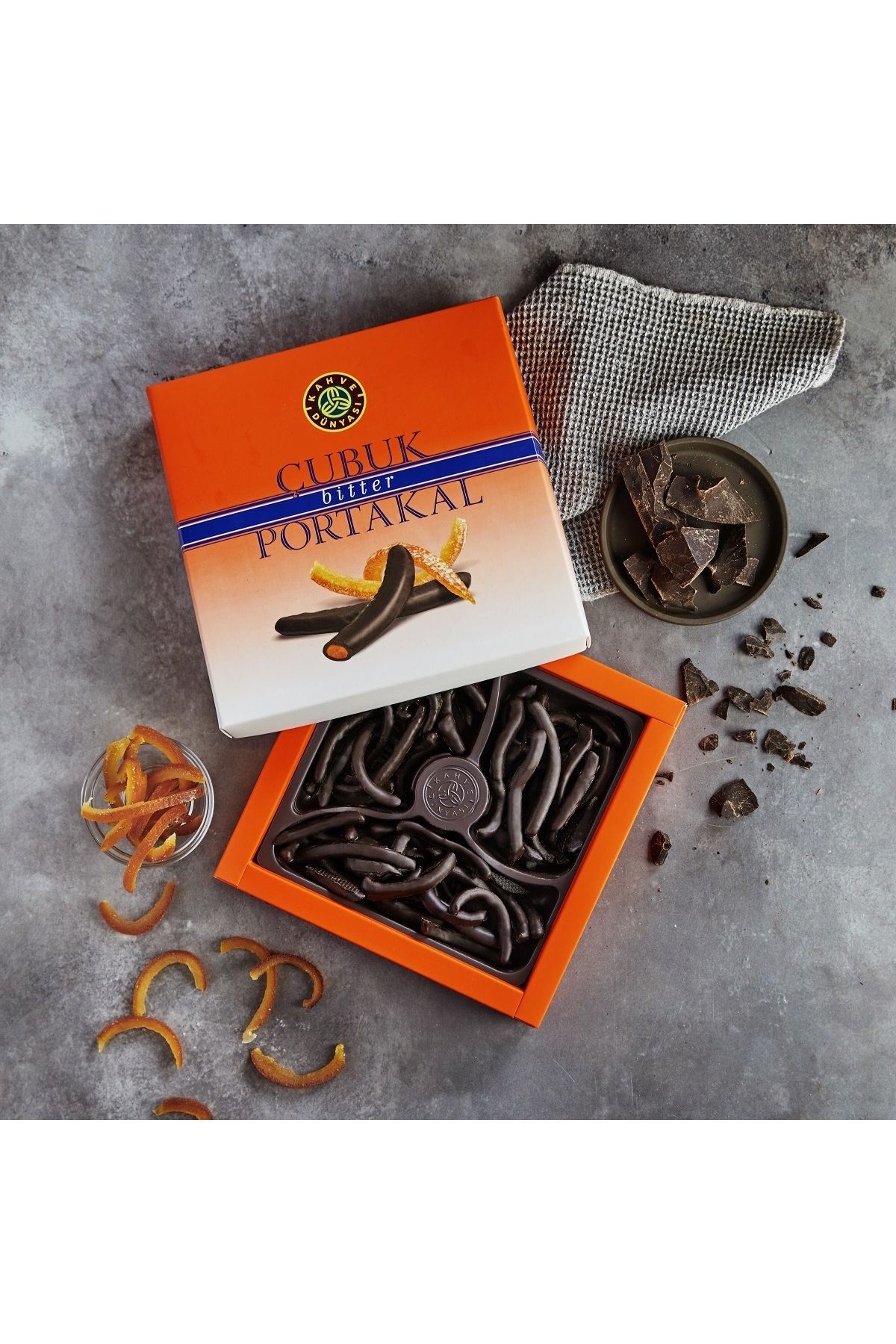 Kahve Dünyası Çikolata Kaplı Portakal Dilimi 250g