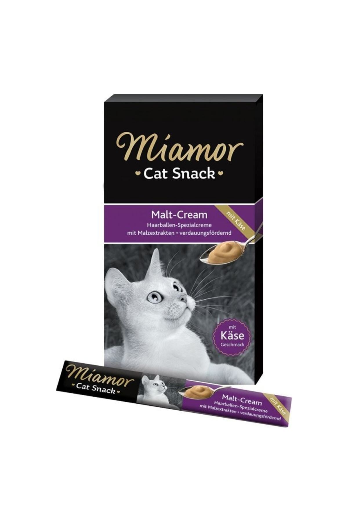 Miamor Cat Snack Malt Cream Cheese Malt Ve Peynirli Krema Sıvı Kedi Ödül Maması 15 Gr X 6 Adet