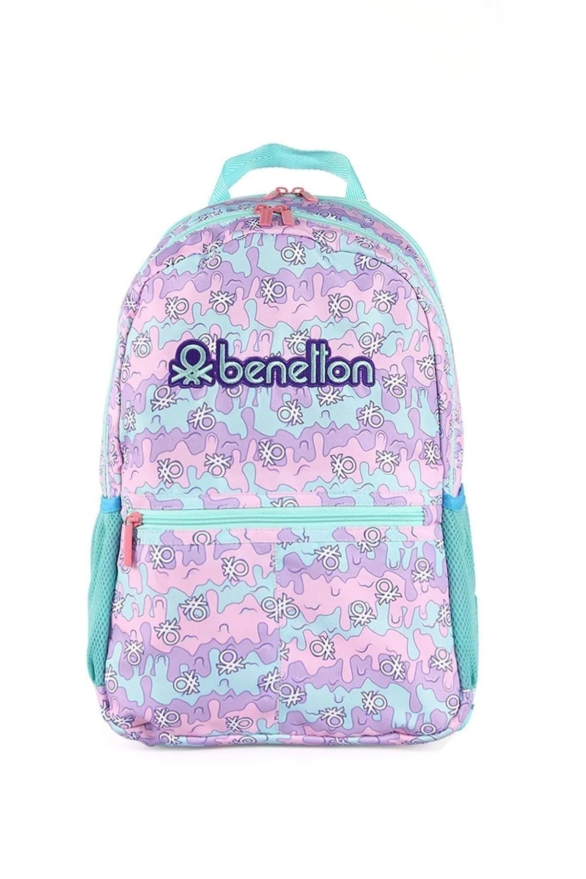 United Colors of Benetton 03667 Okul çantası ortaokul lise ilkokul öğrenci çantası Kız PEMBE