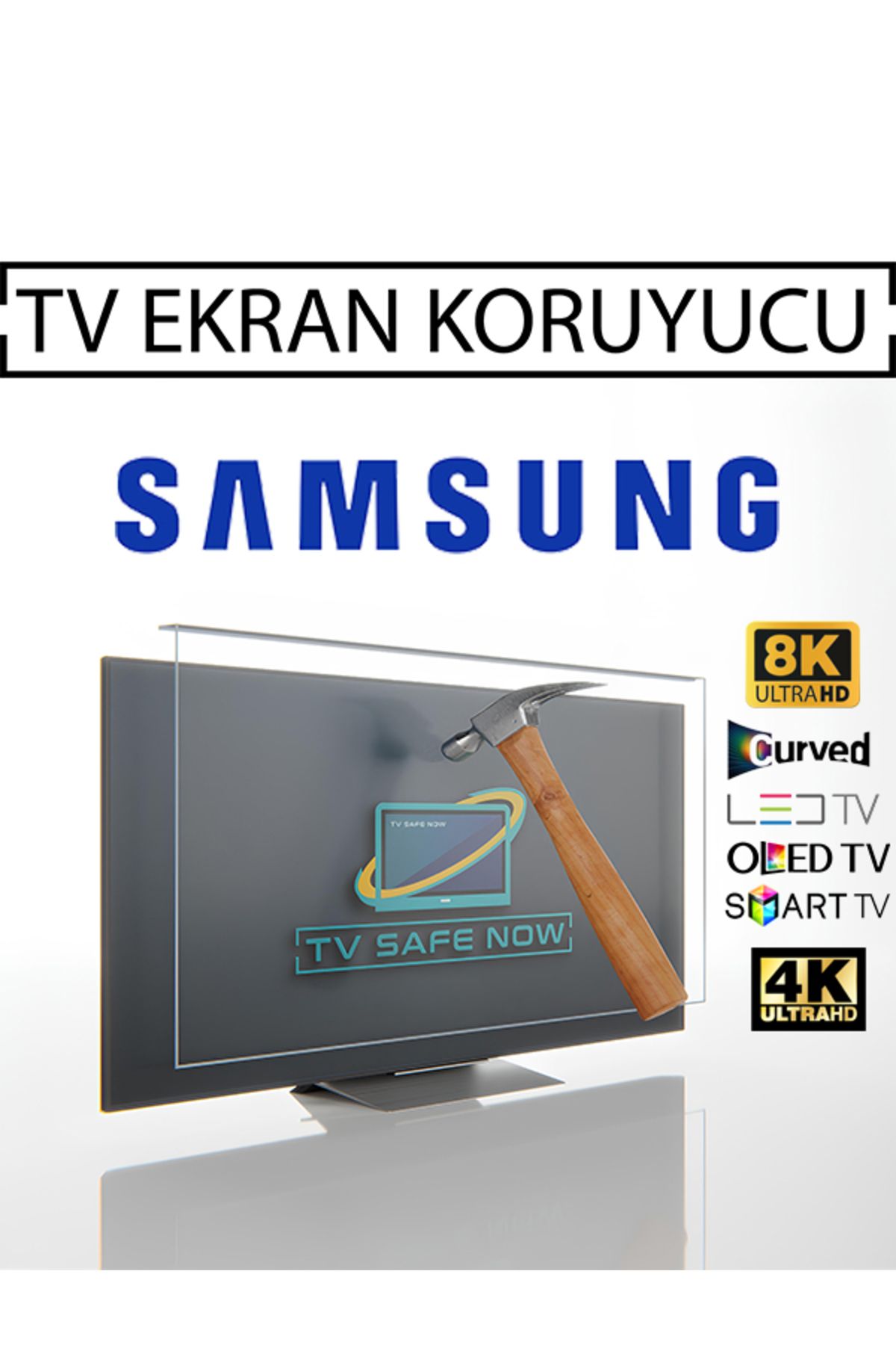 TVSAFENOW Samsung 50'' Inç 127 Ekran Televizyonlar Için Uyumlu Tv Ekran Koruyucu