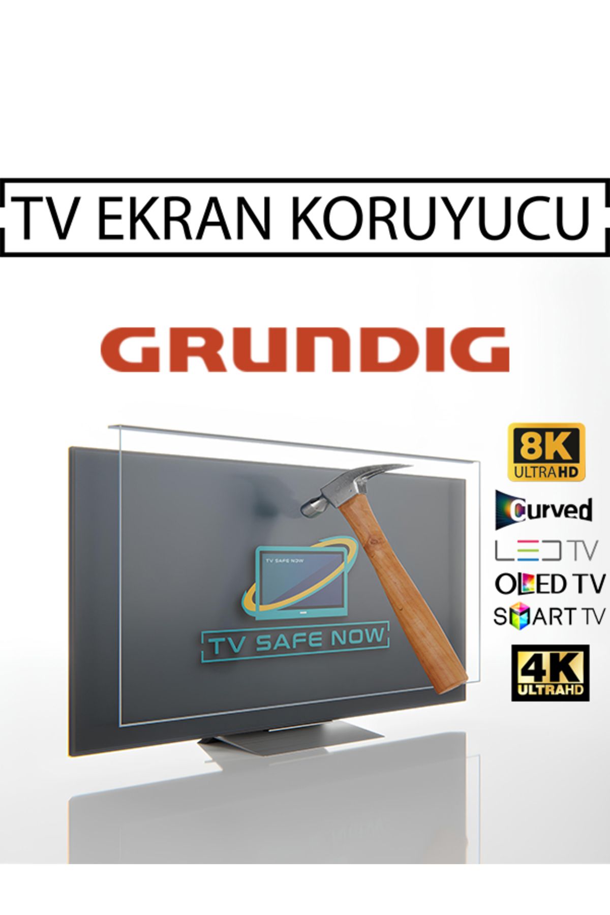TVSAFENOW Grundig 55'' Inç 140 Ekran Televizyonlar Için Uyumlu Tv Ekran Koruyucu