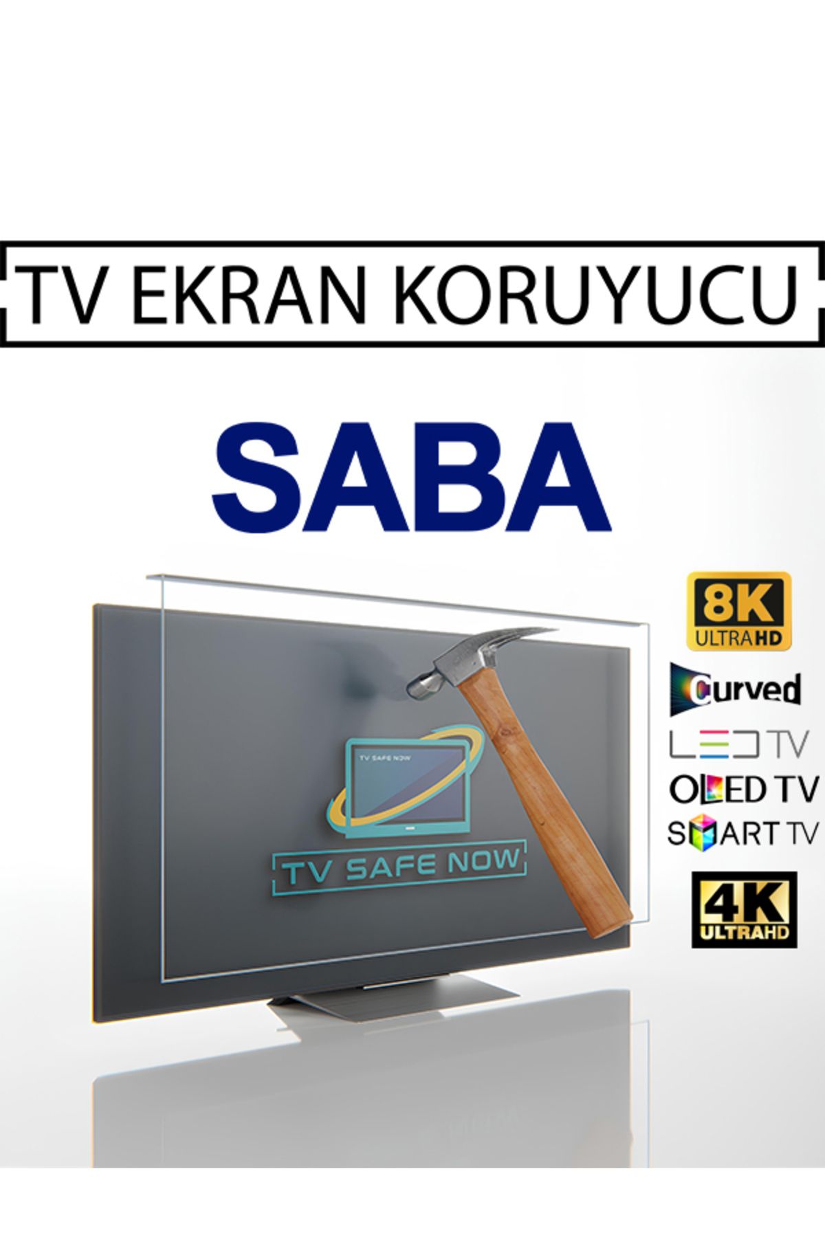 TVSAFENOW Saba 75'' Inç 190 Ekran Televizyonlar Için Uyumlu Tv Ekran Koruyucu