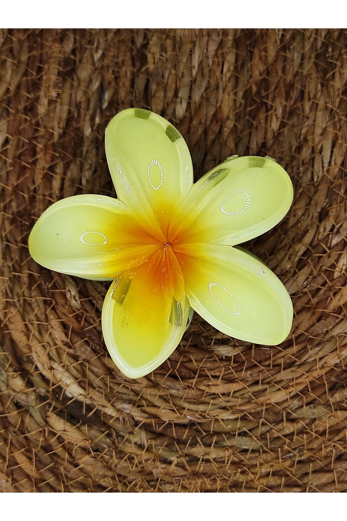 TesbihART Aloha Lotus Çiçeği Mandal Saç Tokası.