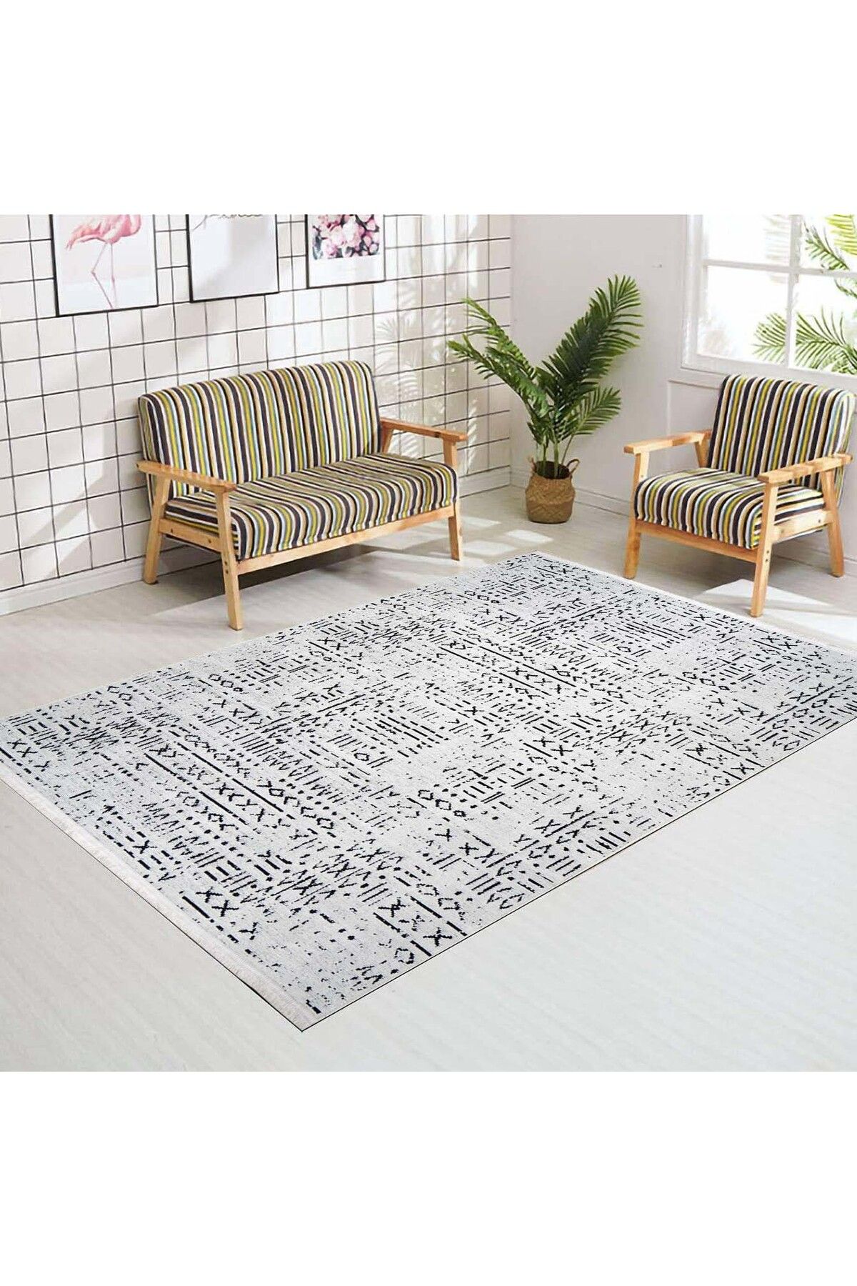 Anatolian Carpet Store ETRO 6202C KEMİK DEKORATİF MAKİNE HALISI