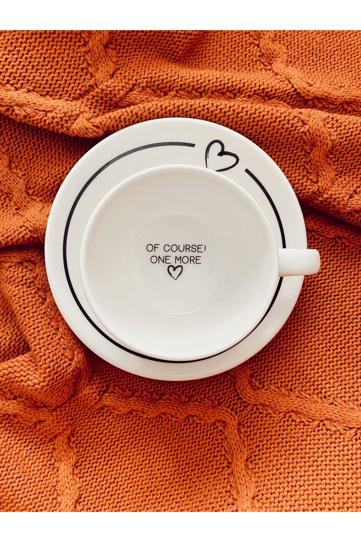 Love is Home “let’s Drink Tea”yazılı Fincan Ve Tabak Set-220 Cc