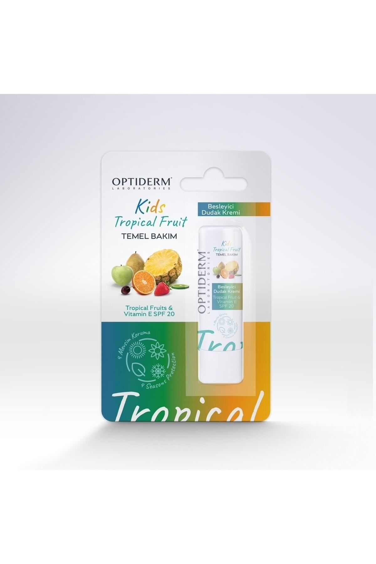 Optiderm Lip Stick Kids Tropical Meyve & E Vitamini SPF20+