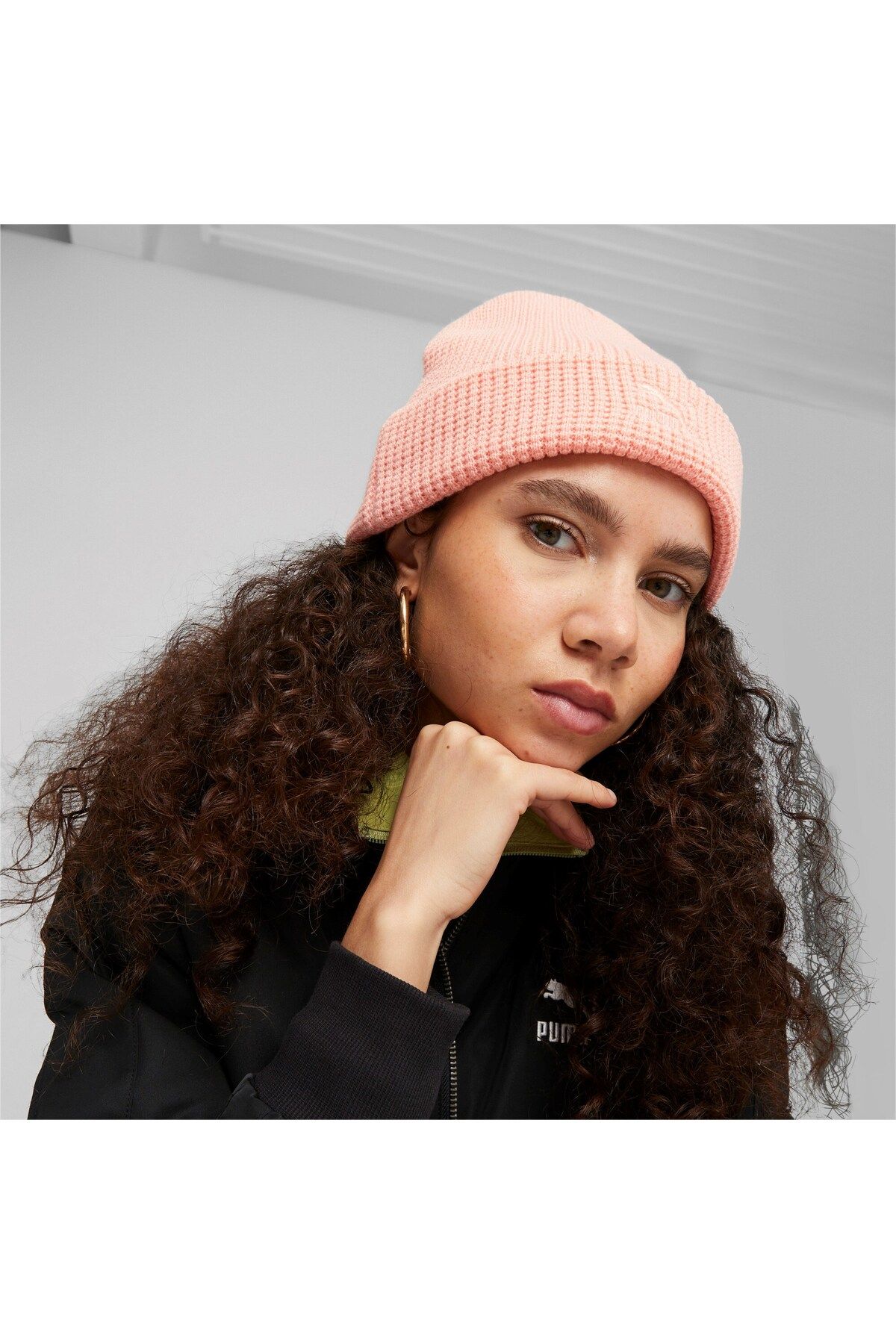 Puma ARCHIVE mid fit beanie Peach Smoothie