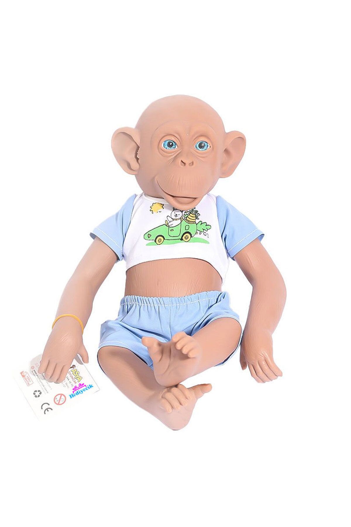 hediyecik Gerçekçi Oyuncak Maymun Et Bebek 35 cm