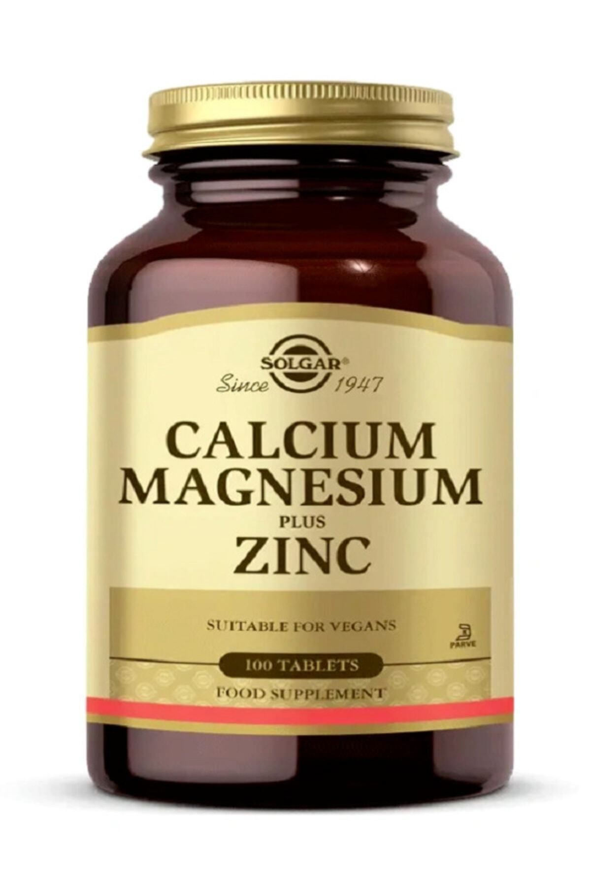 Solgar Calcium Magnesium Plus Zinc 100 Tablet(kalsiyum Magnesyum Magnezyum Plas Zink) Skt:08-2025